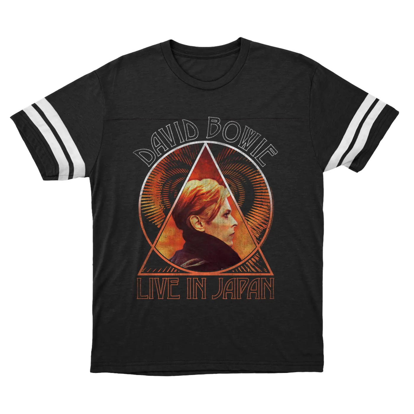 David Bowie T-Shirt | Live In Japan Low Album Distressed David Bowie Football Shirt