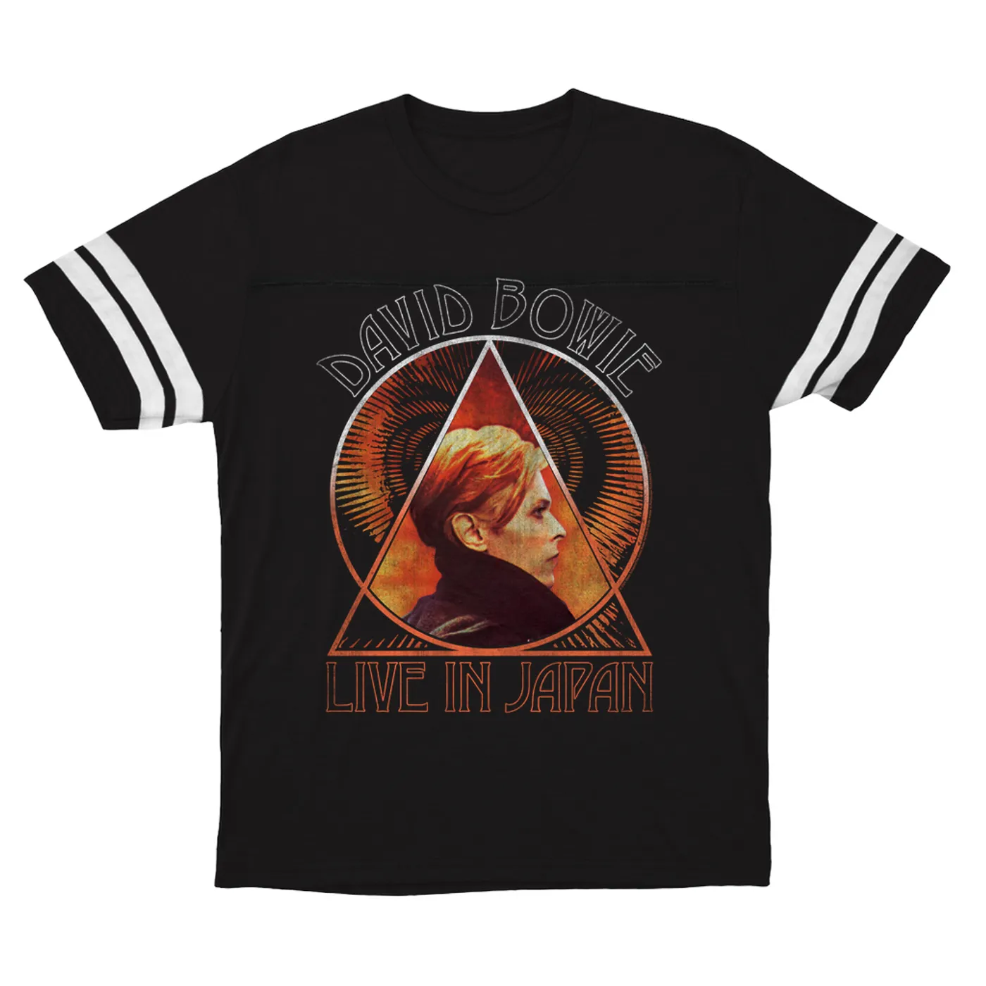 David Bowie T-Shirt | Live In Japan Low Album Distressed David Bowie Football Shirt