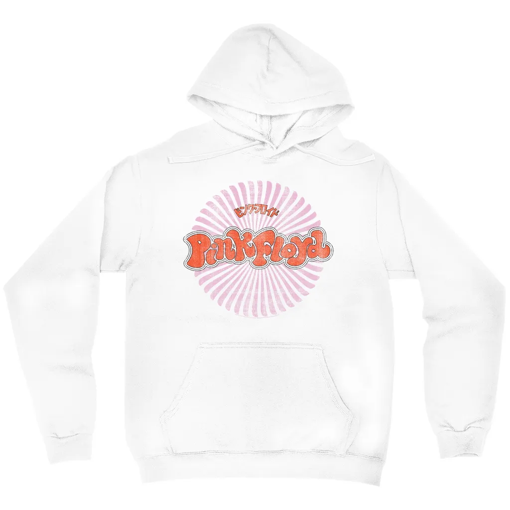 Hoodie | Red Pink Japan Logo Distressed Hoodie