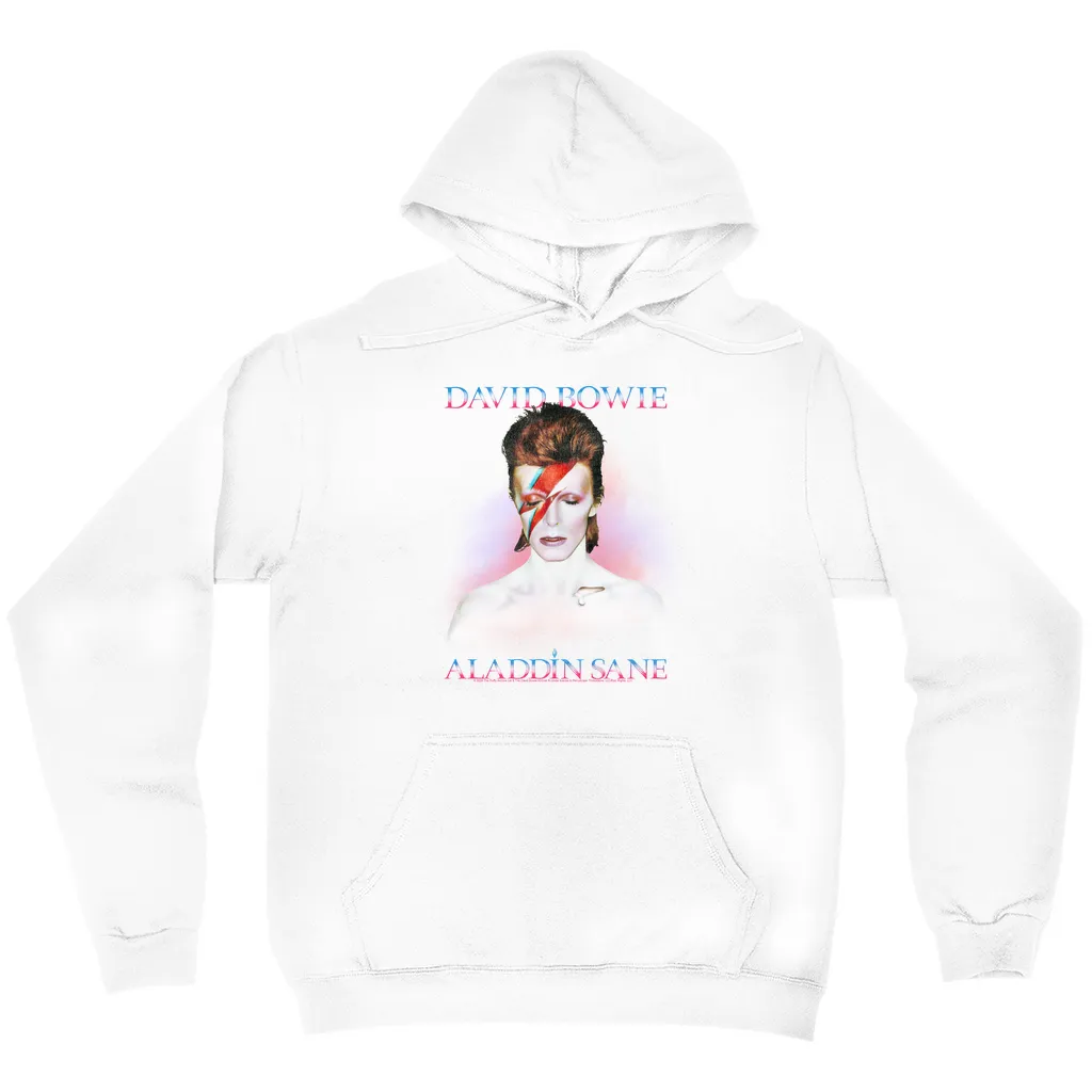 Hoodie | Aladdin Sane Album Cover Glow Design Distressed Hoodie
