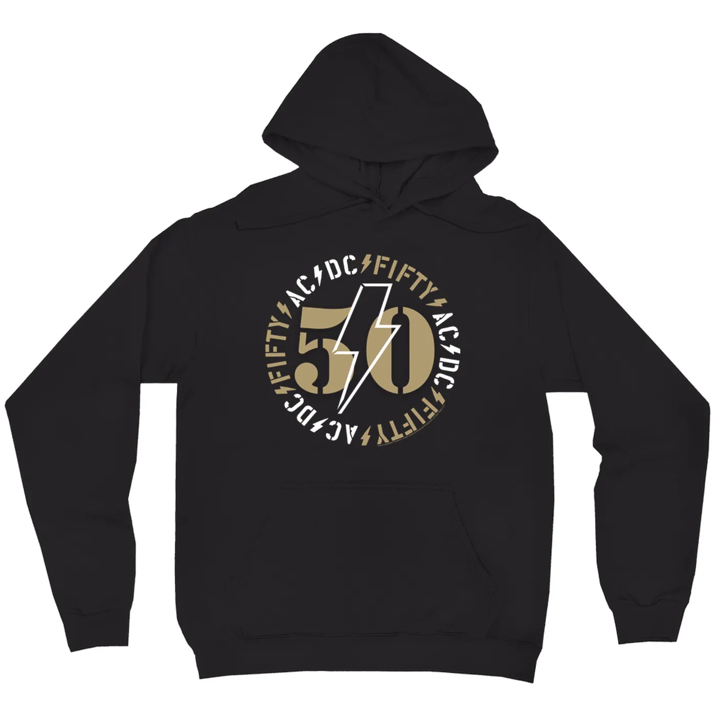 AC/DC Hoodie | Tan 50th Anniversary ACDC Hoodie