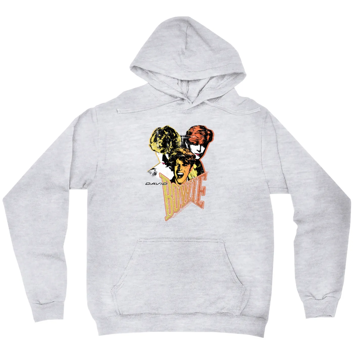 David Bowie Hoodie | Let's Dance Era Collage Distressed (Merchbar Exclusive) David Bowie Hoodie
