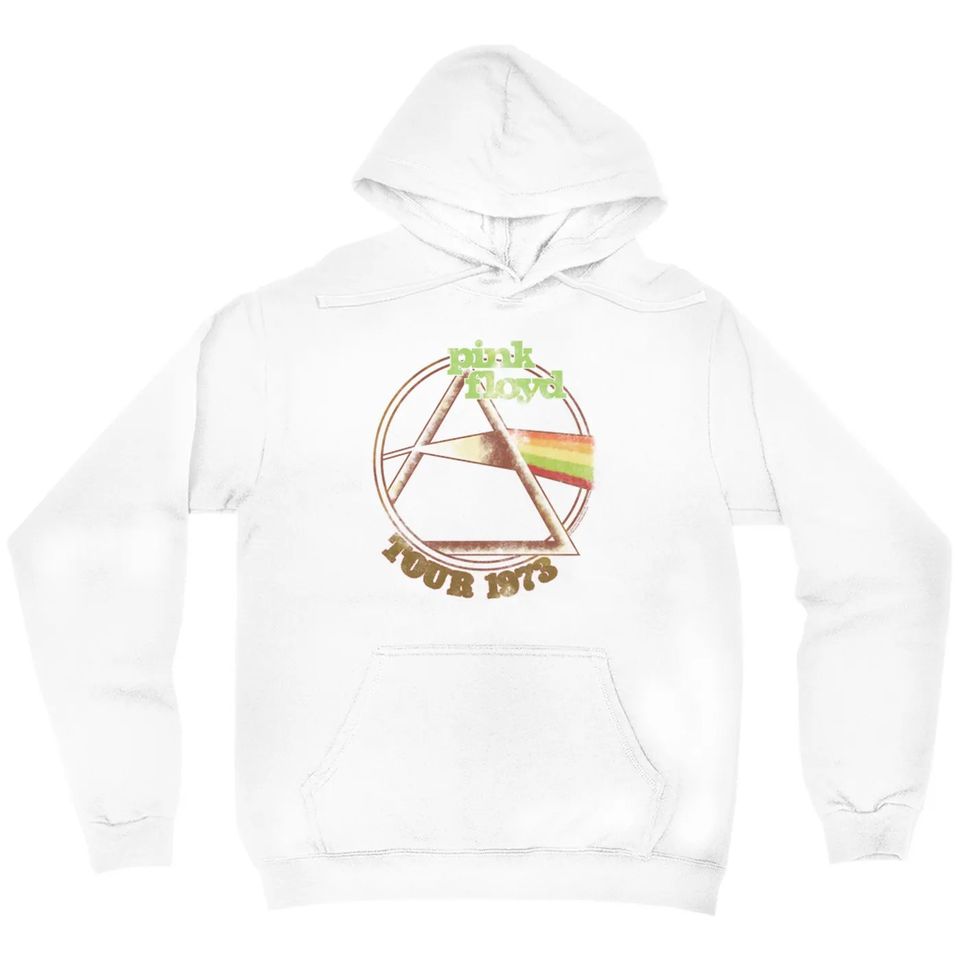 Pink Floyd Hoodie | Retro Green Tour 1973 Distressed Pink Floyd Hoodie