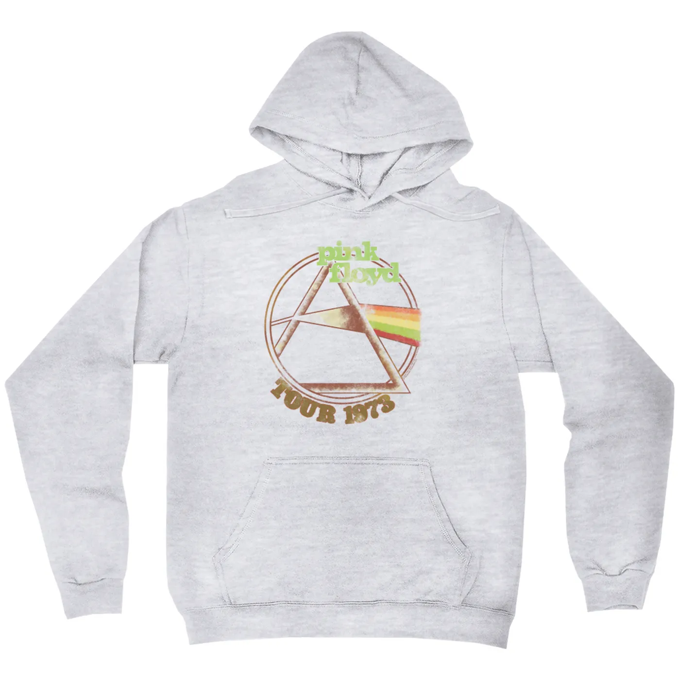 Pink Floyd Hoodie | Retro Green Tour 1973 Distressed Pink Floyd Hoodie