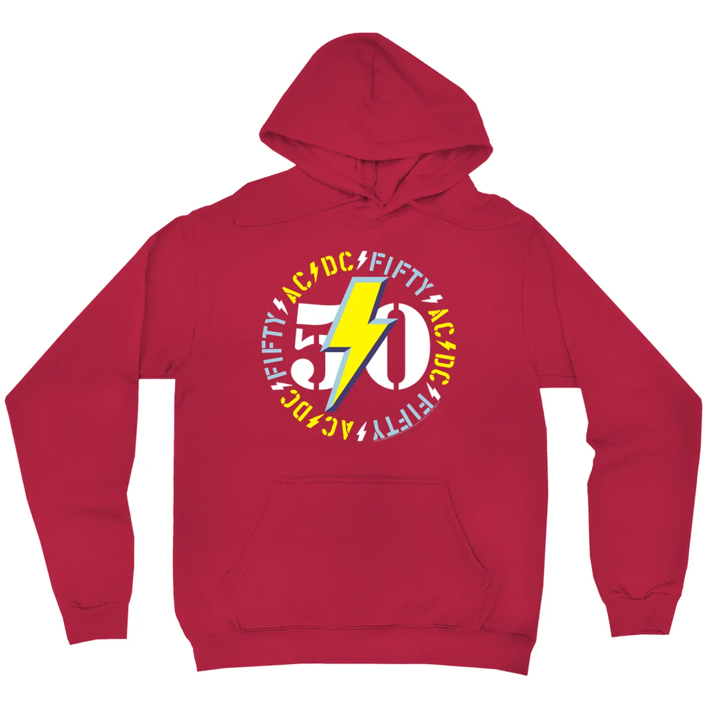 AC/DC Hoodie | Blue Yellow 50th Anniversary Hoodie
