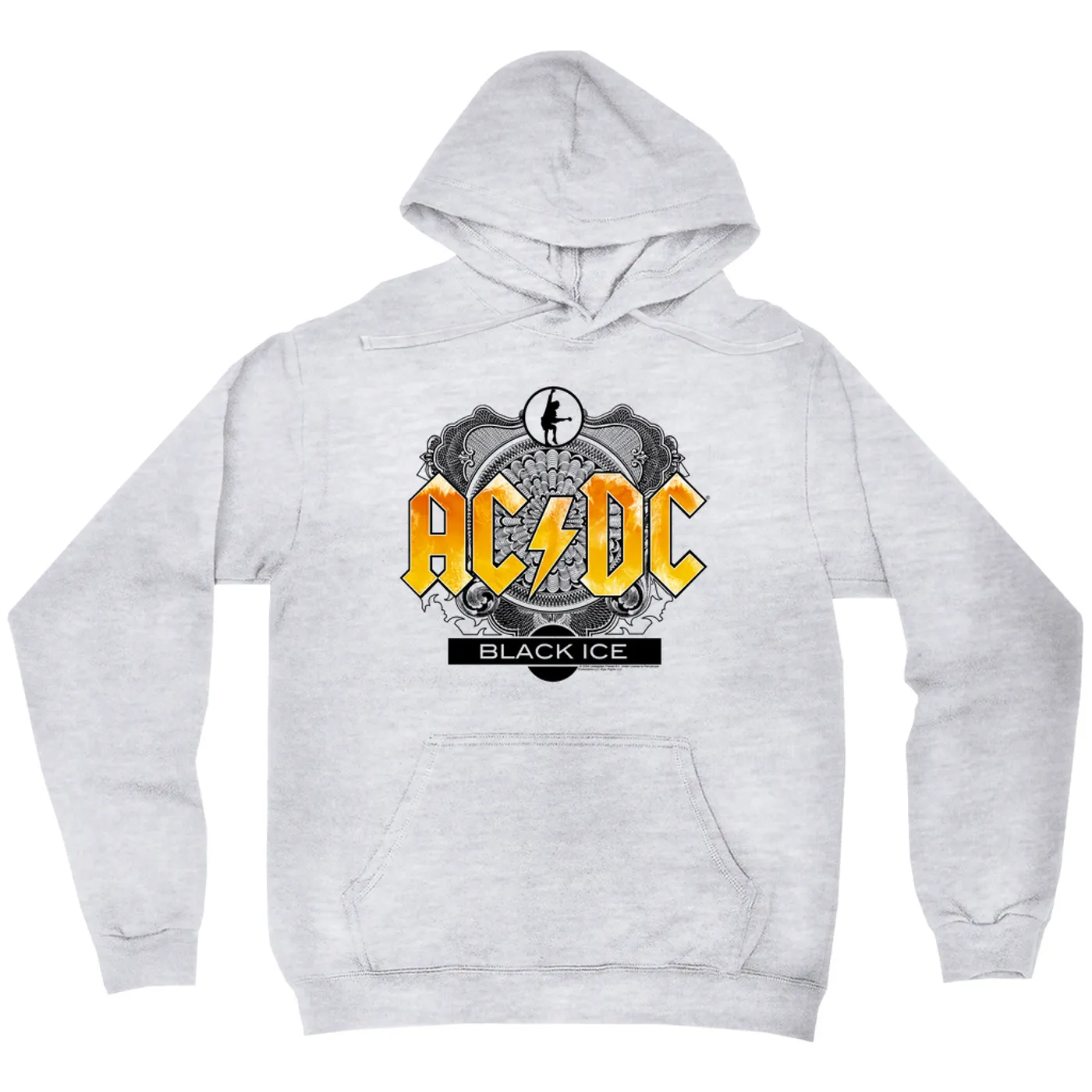 AC/DC Hoodie | Black Ice Album Art Design Yellow Hoodie