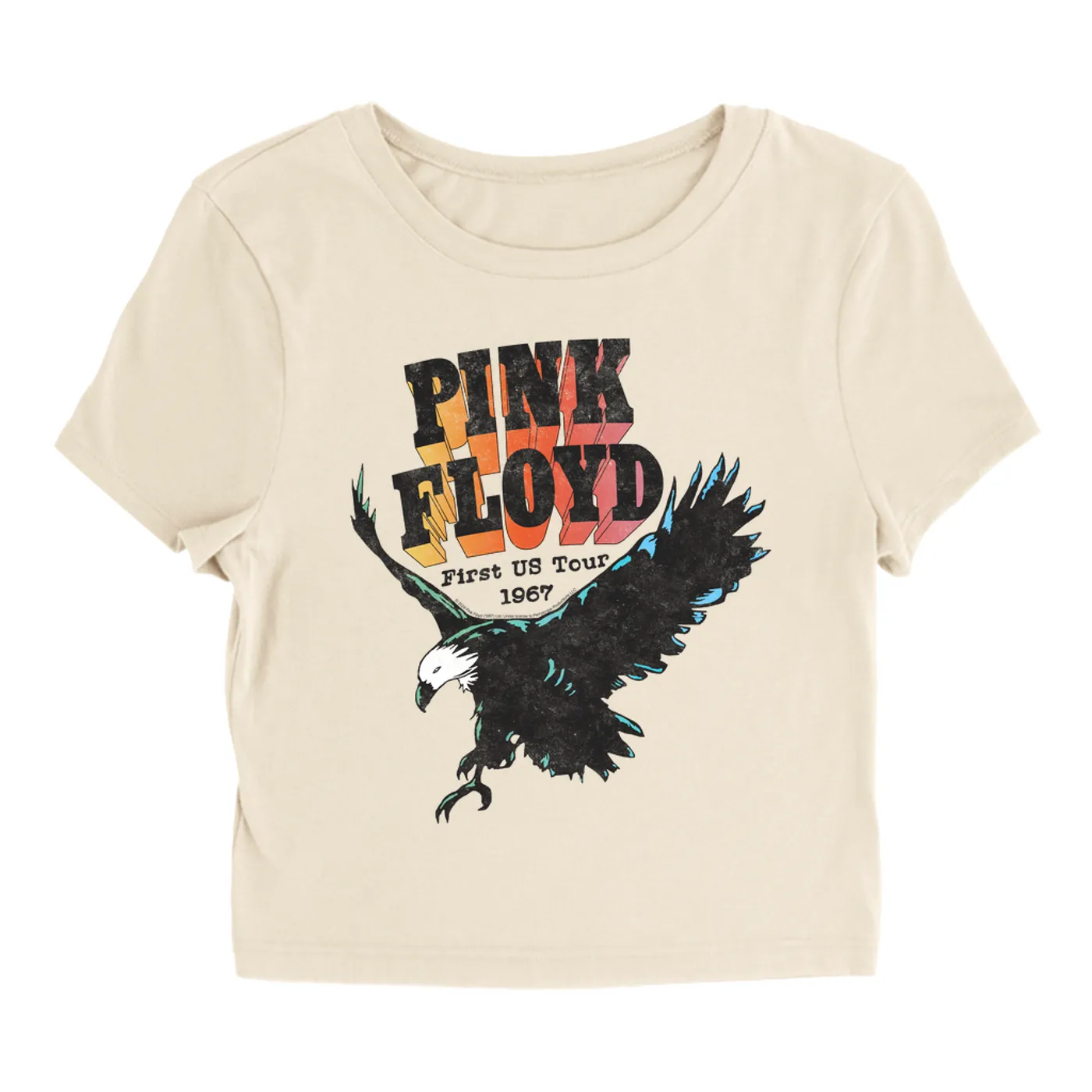 Pink Floyd Women's T-Shirt | First US Tour 1967 (Merchbar Exclusive) Pink Floyd Baby Tee