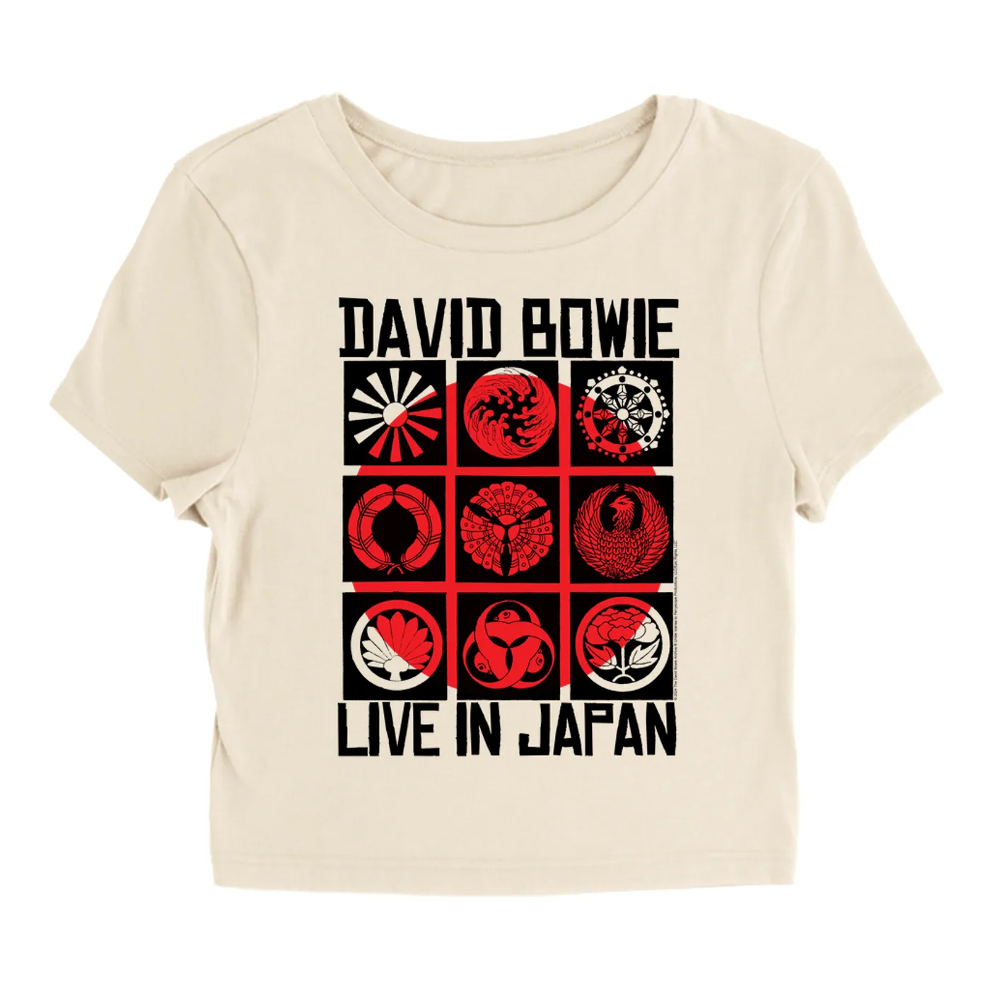 David Bowie Women's T-Shirt | Live In Japan Concert Poster (Merchbar Exclusive) David Bowie Baby Tee