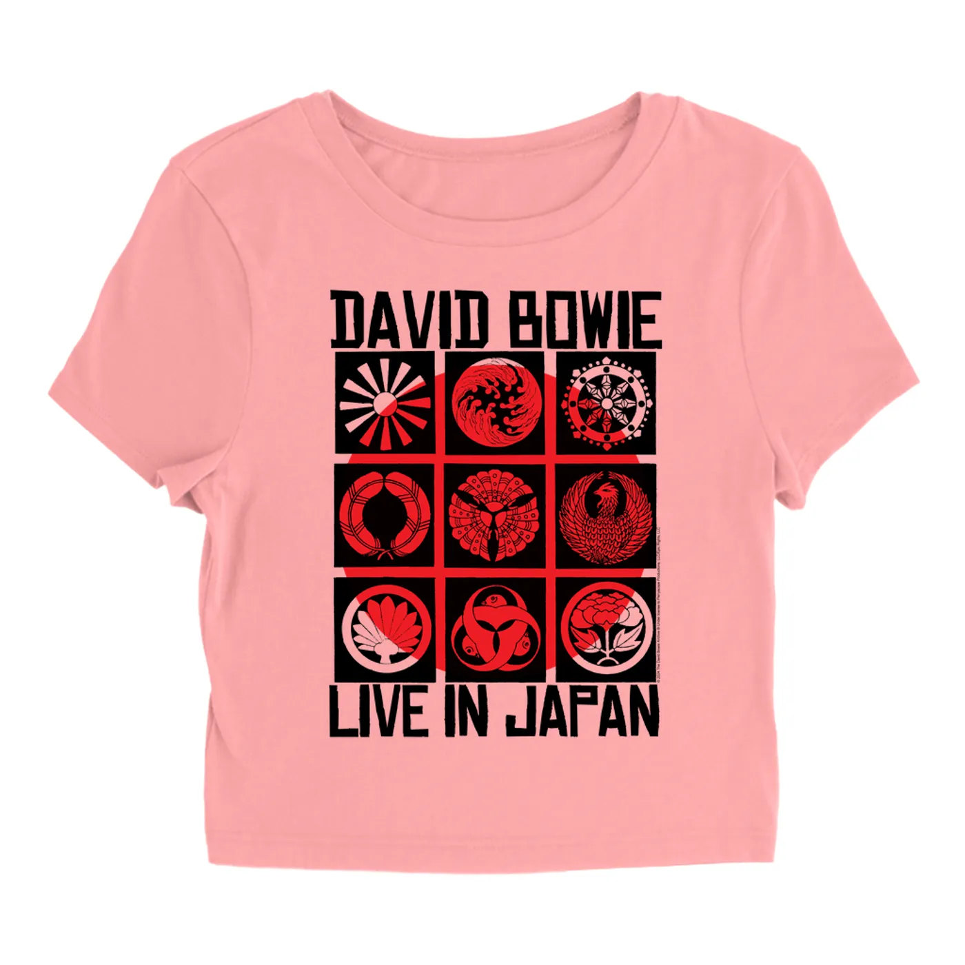 David Bowie Women's T-Shirt | Live In Japan Concert Poster (Merchbar Exclusive) David Bowie Baby Tee