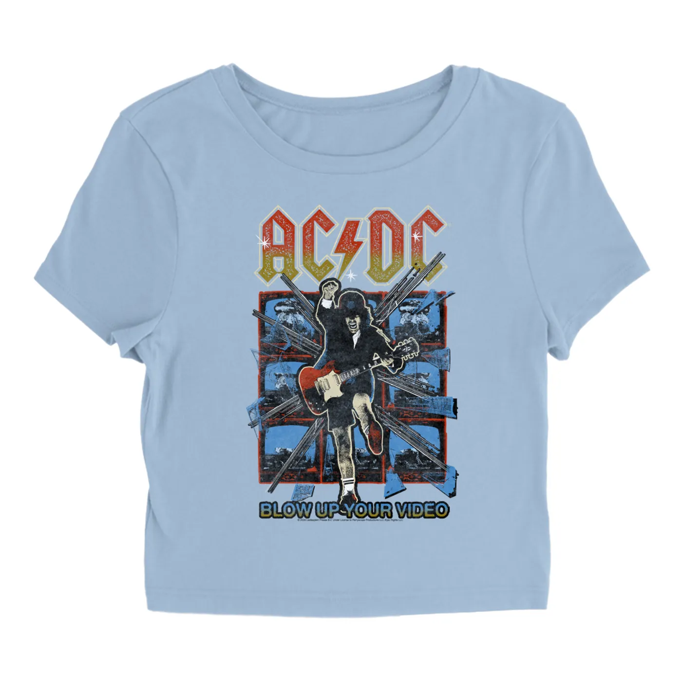 AC/DC Women's T-Shirt | Blow Up Your Video Design ACDC Baby Tee