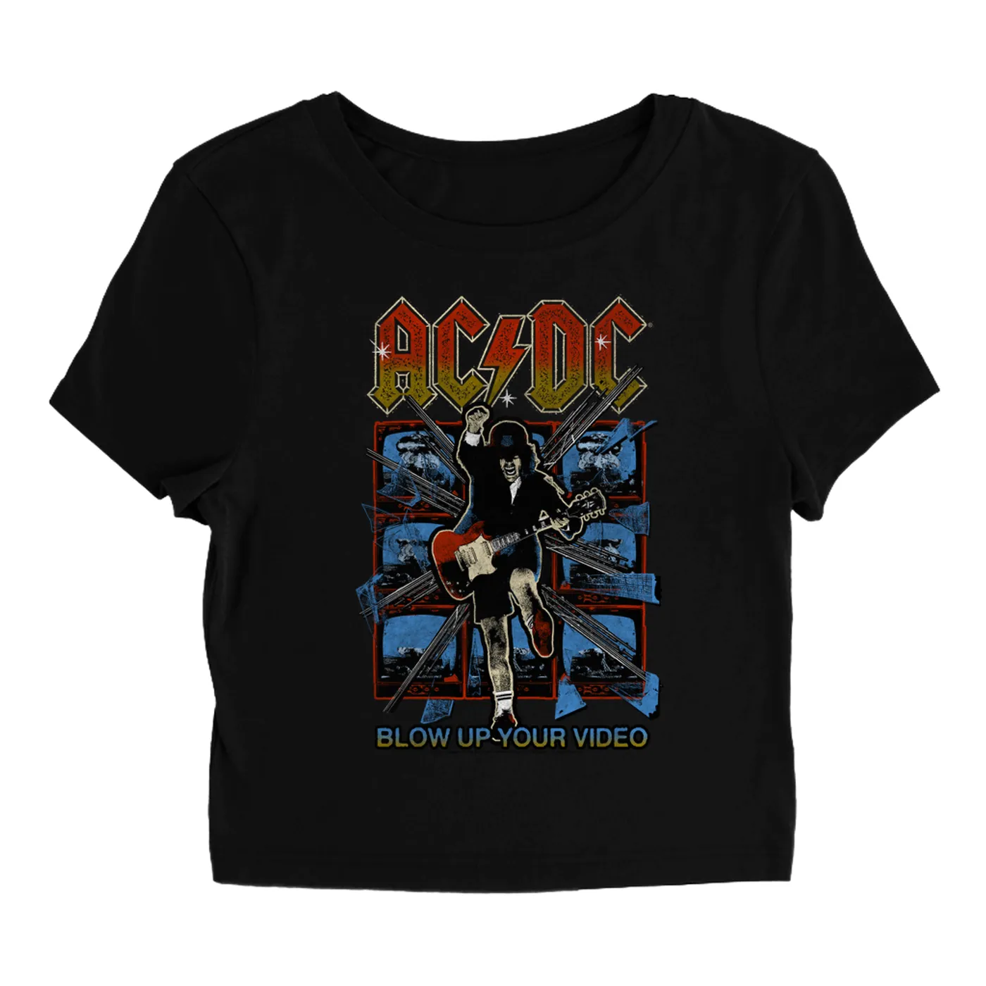 AC/DC Women's T-Shirt | Blow Up Your Video Design ACDC Baby Tee