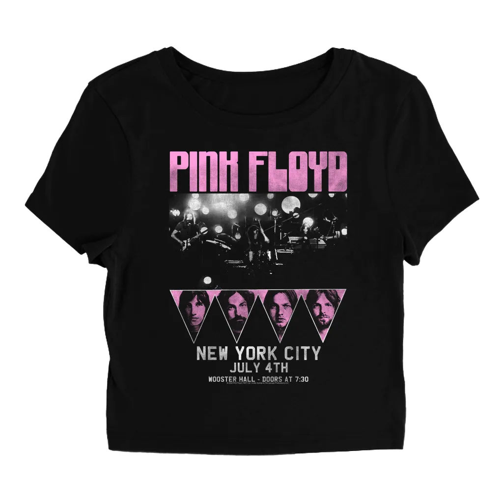 Women's T-Shirt | New York City 4th Of July Concert Poster Pink Baby Tee