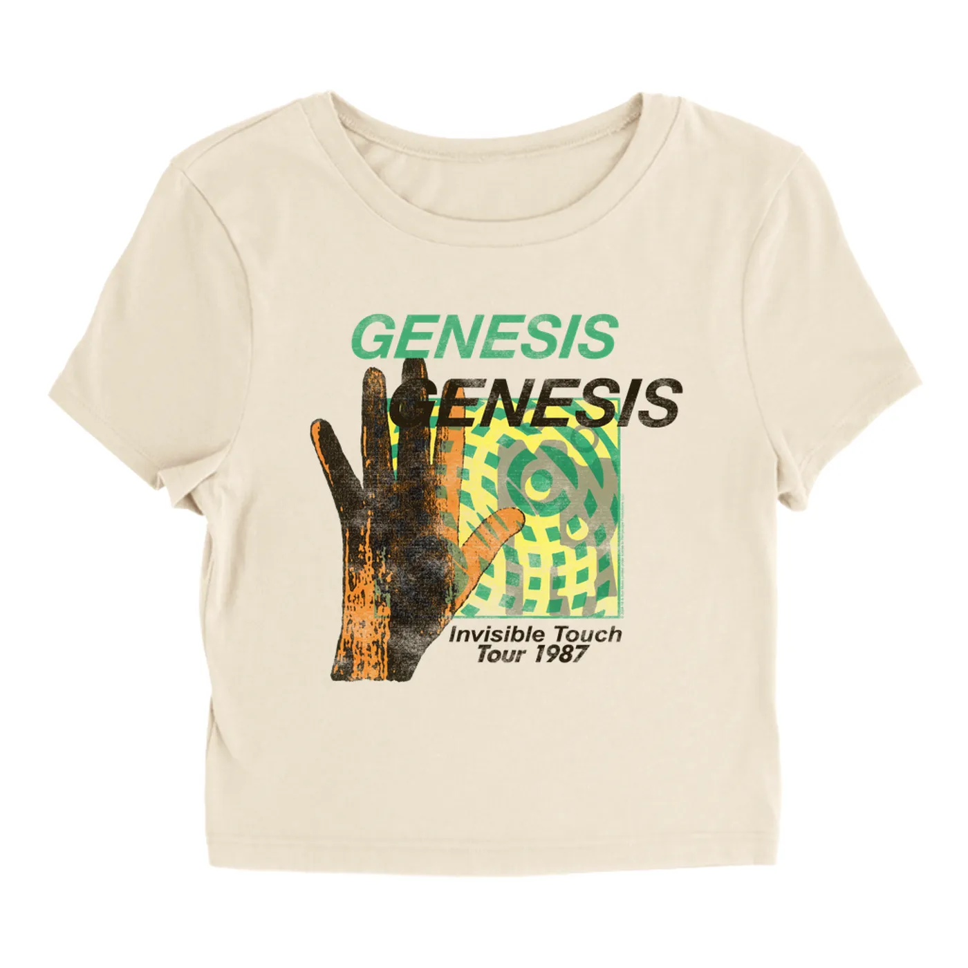 Genesis Women's T-Shirt | Invisible Touch 1987 Tour (Merchbar Exclusive) Genesis Baby Tee