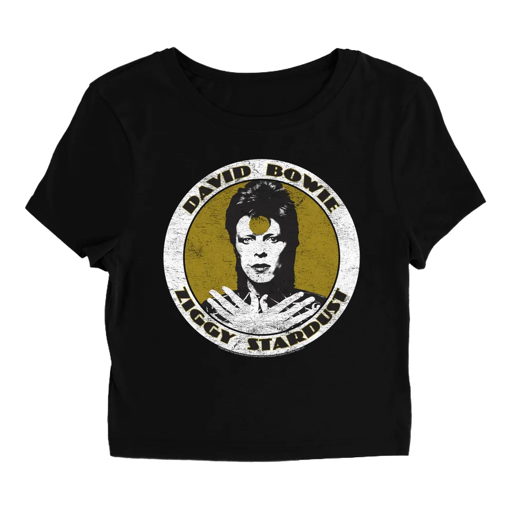 Women's T-Shirt | Golden Bowie As Ziggy Stardust (Equineop Exclusive) Baby Tee