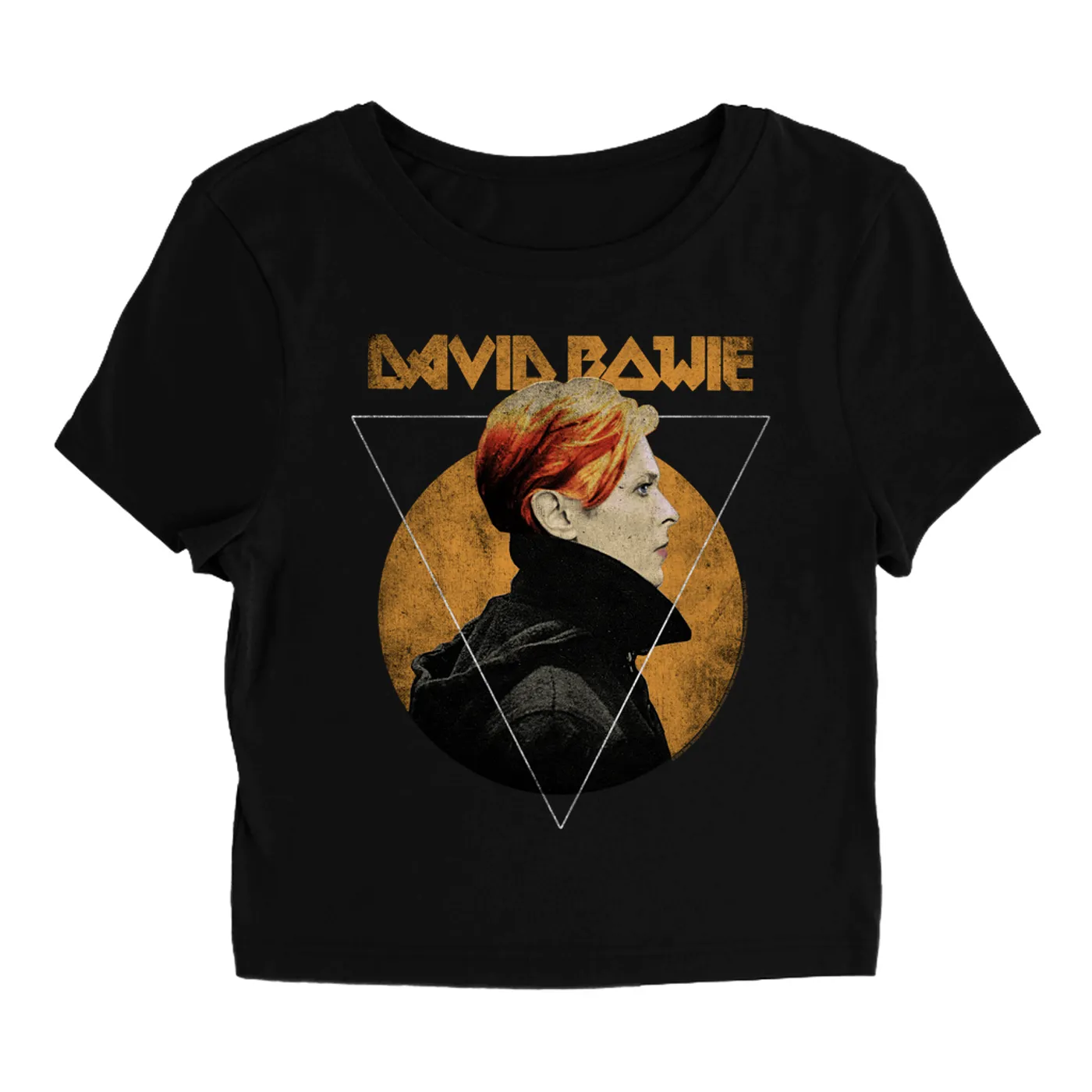 David Bowie Women's T-Shirt | Low Album Art Design Distressed (Merchbar Exclusive) David Bowie Baby Tee