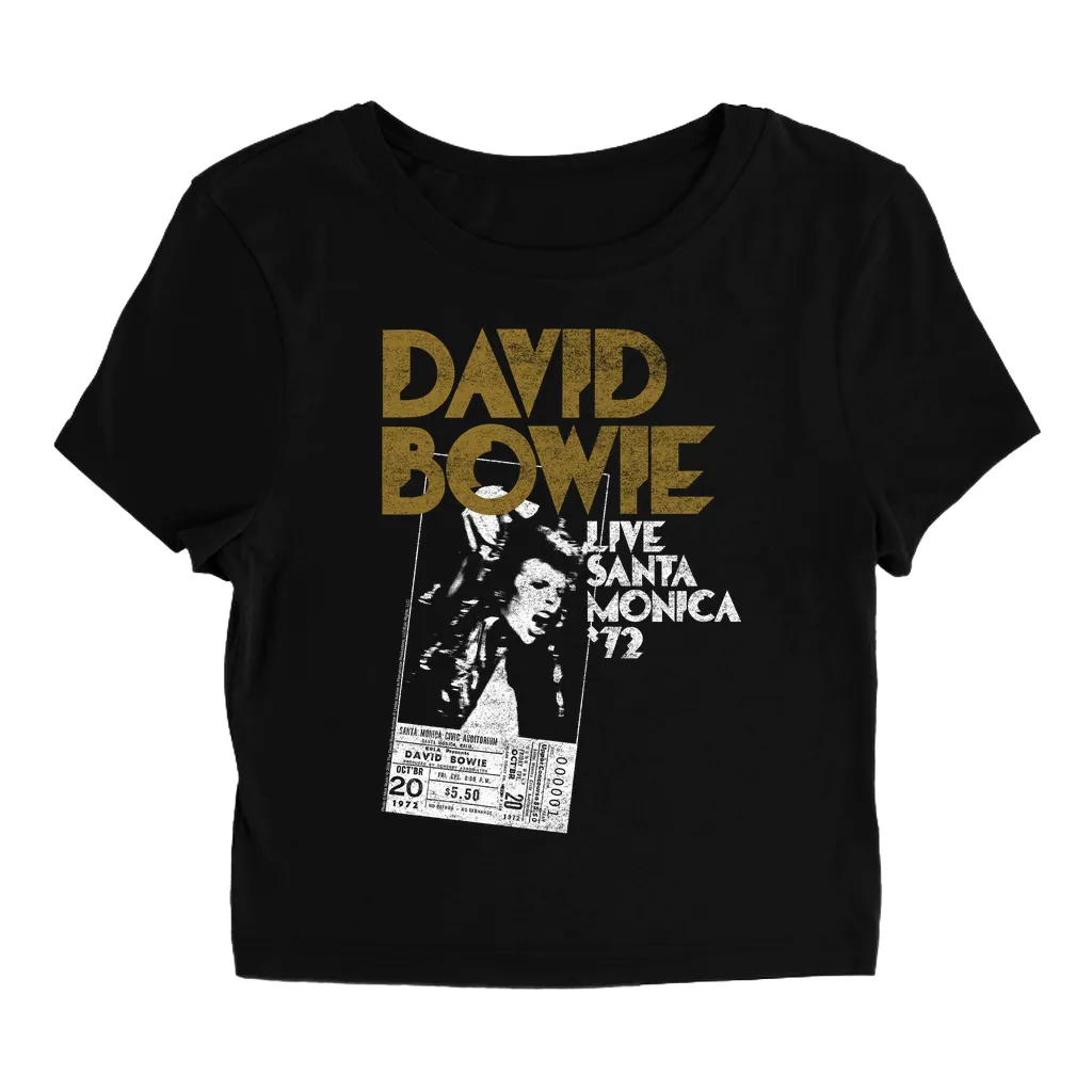 Women's T-Shirt | Live At Santa Monica 1972 Concert Ticket Promotion (Equineop Exclusive) Baby Tee