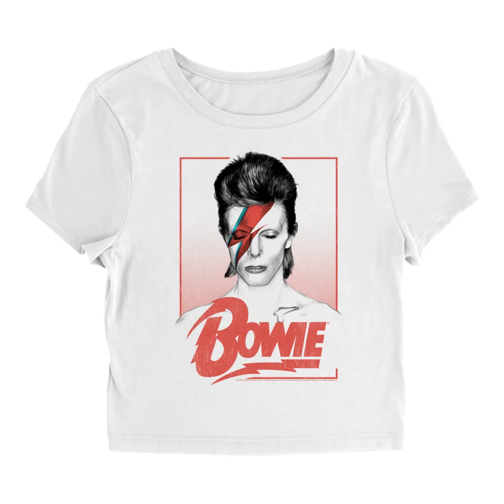 Women's T-Shirt | Aladdin Sane Bowie Red Image (Equineop Exclusive) Baby Tee