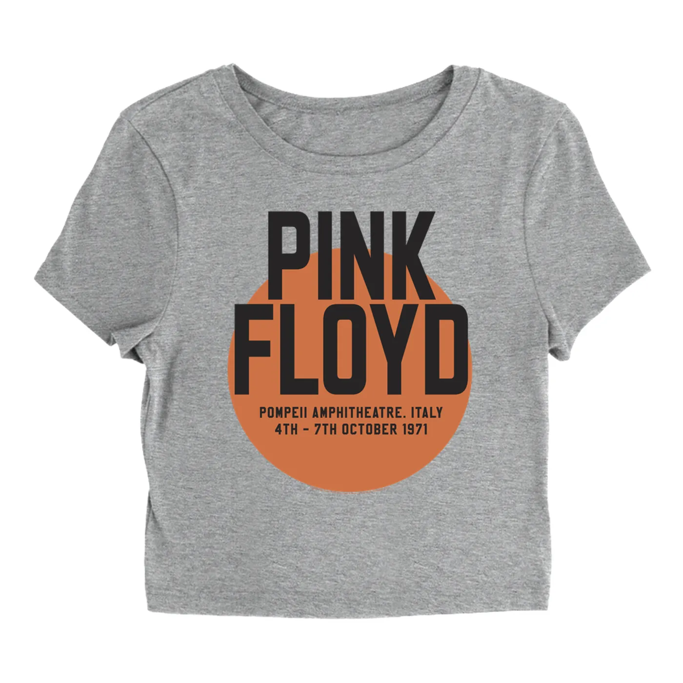 Pink Floyd Women's T-Shirt | Pompeii 1971 Concert Poster (Merchbar Exclusive) Pink Floyd Baby Tee