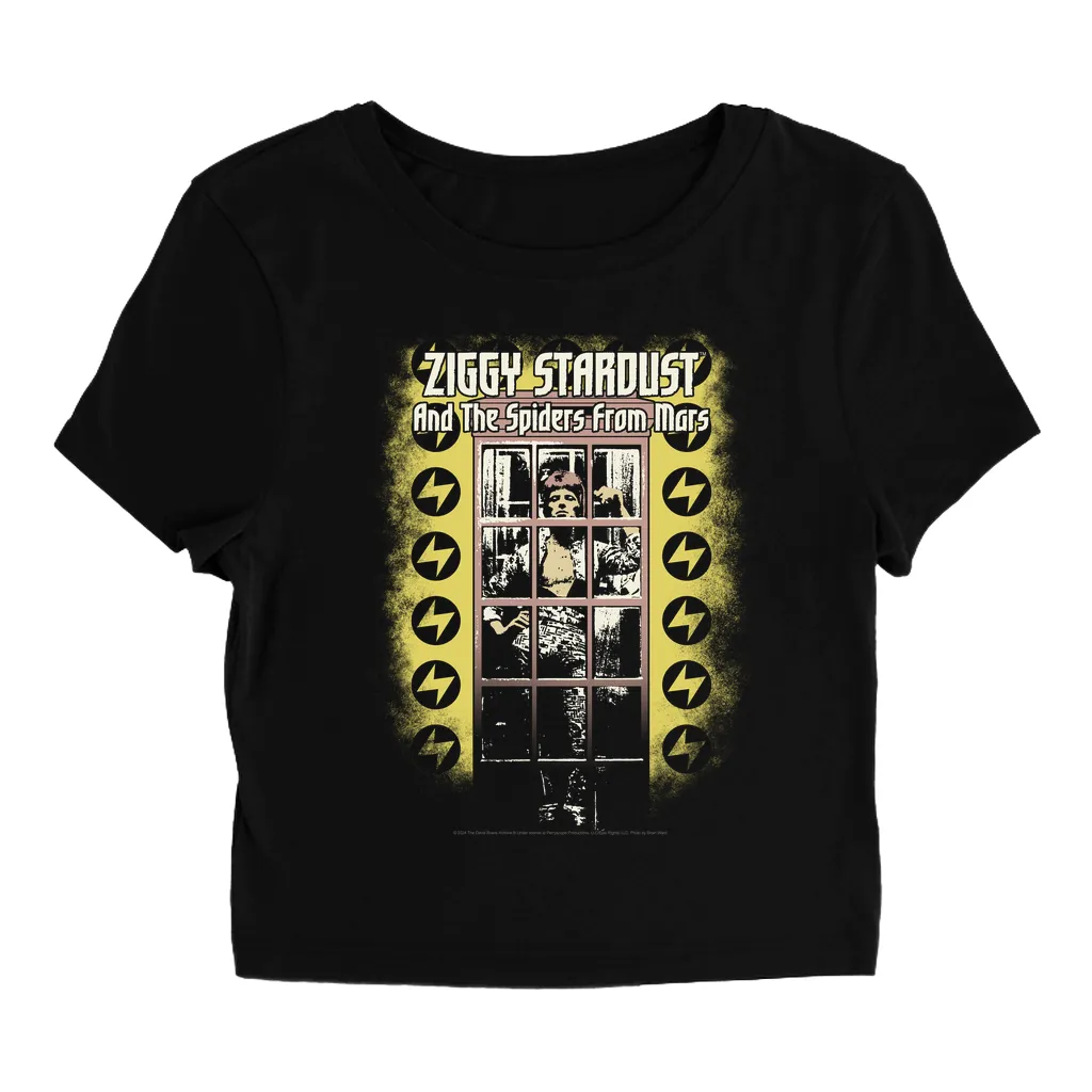 Women's T-Shirt | Album Design Ziggy Stardust Distressed Baby Tee