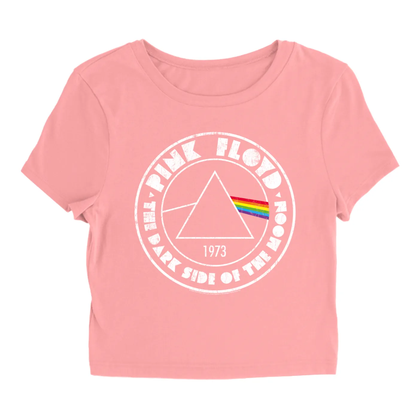 Pink Floyd Women's T-Shirt | 1973 The Dark Side Of The Moon Sticker Pink Floyd Baby Tee