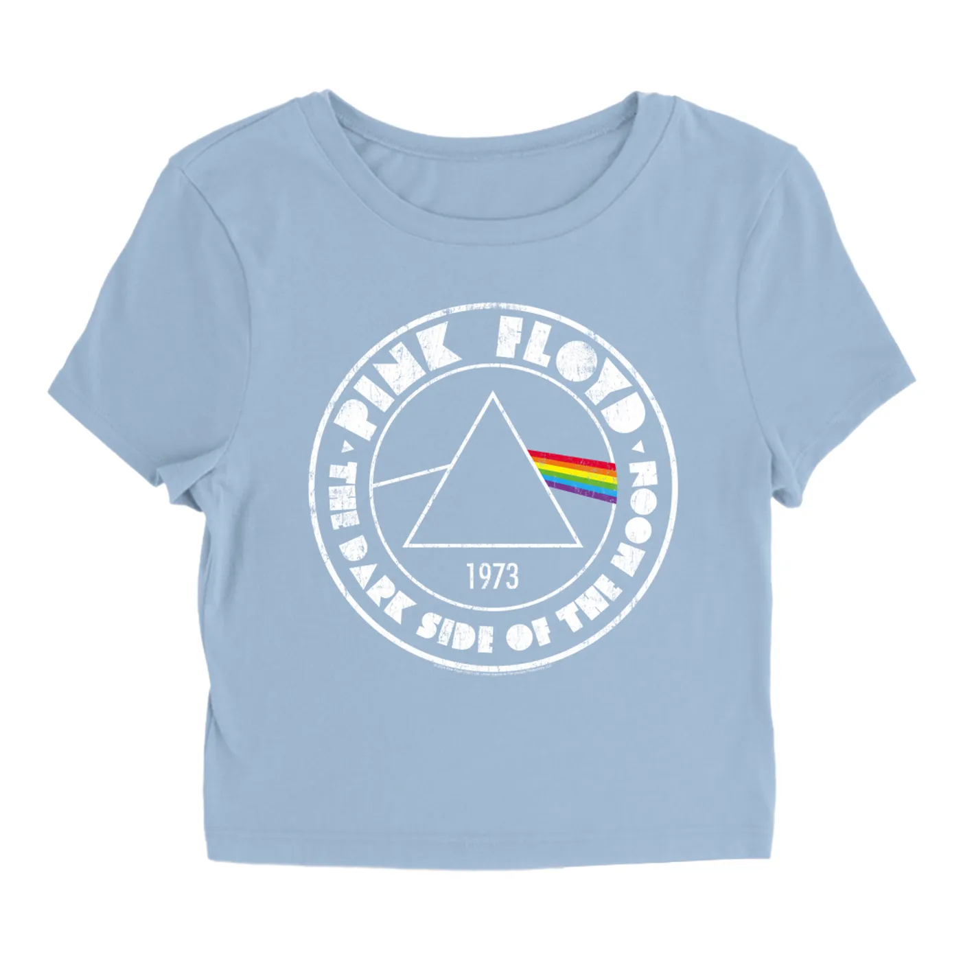 Pink Floyd Women's T-Shirt | 1973 The Dark Side Of The Moon Sticker Pink Floyd Baby Tee