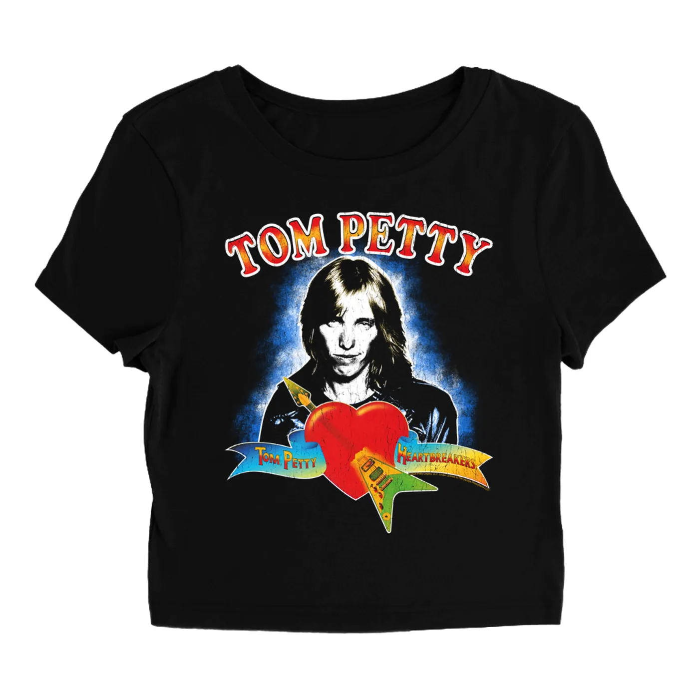 Tom Petty and the Heartbreakers Women's T-Shirt | First Album Design (Merchbar Exclusive) Tom Petty Baby Tee