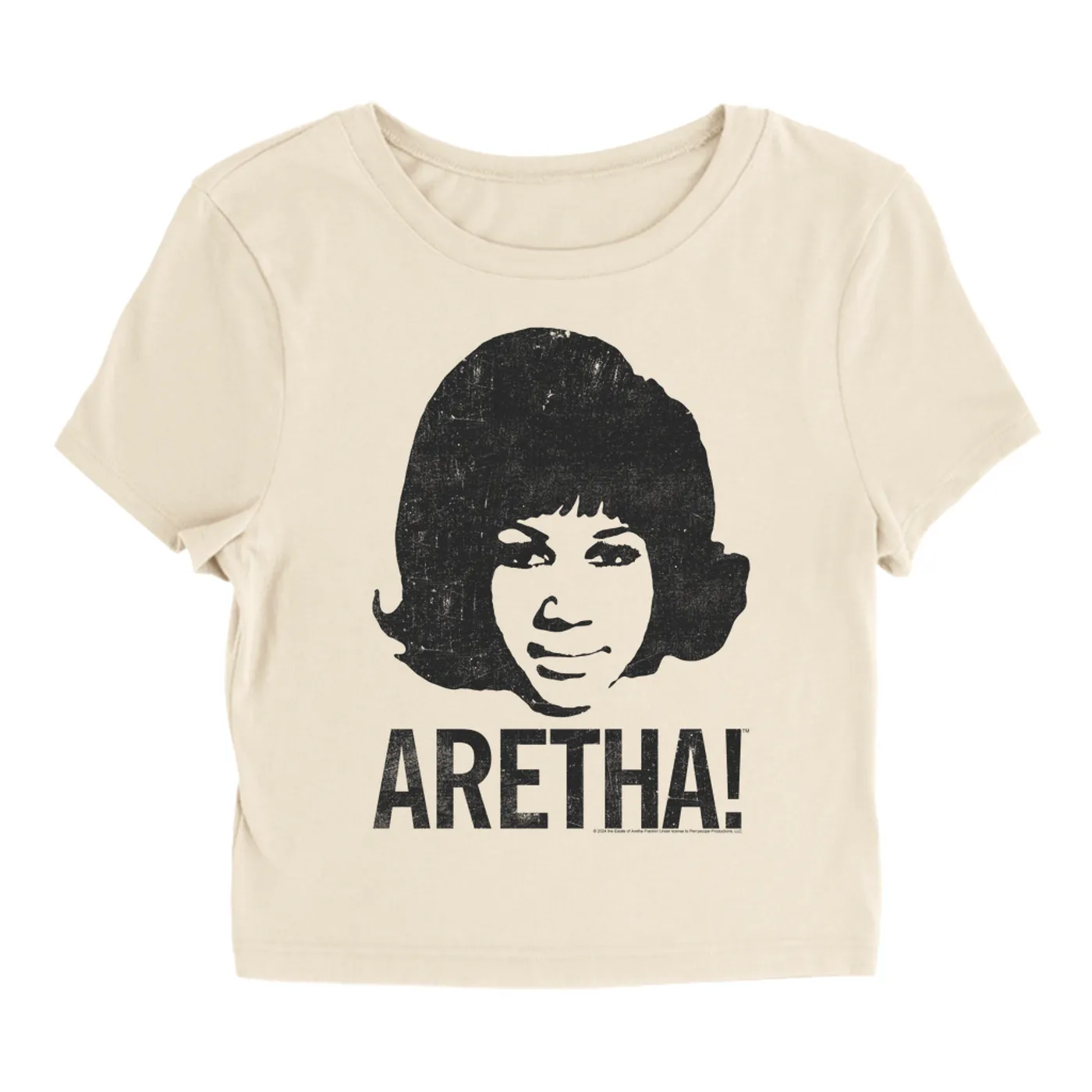 Aretha Franklin Women's T-Shirt | 1964 Aretha! Distressed Aretha Franklin Baby Tee