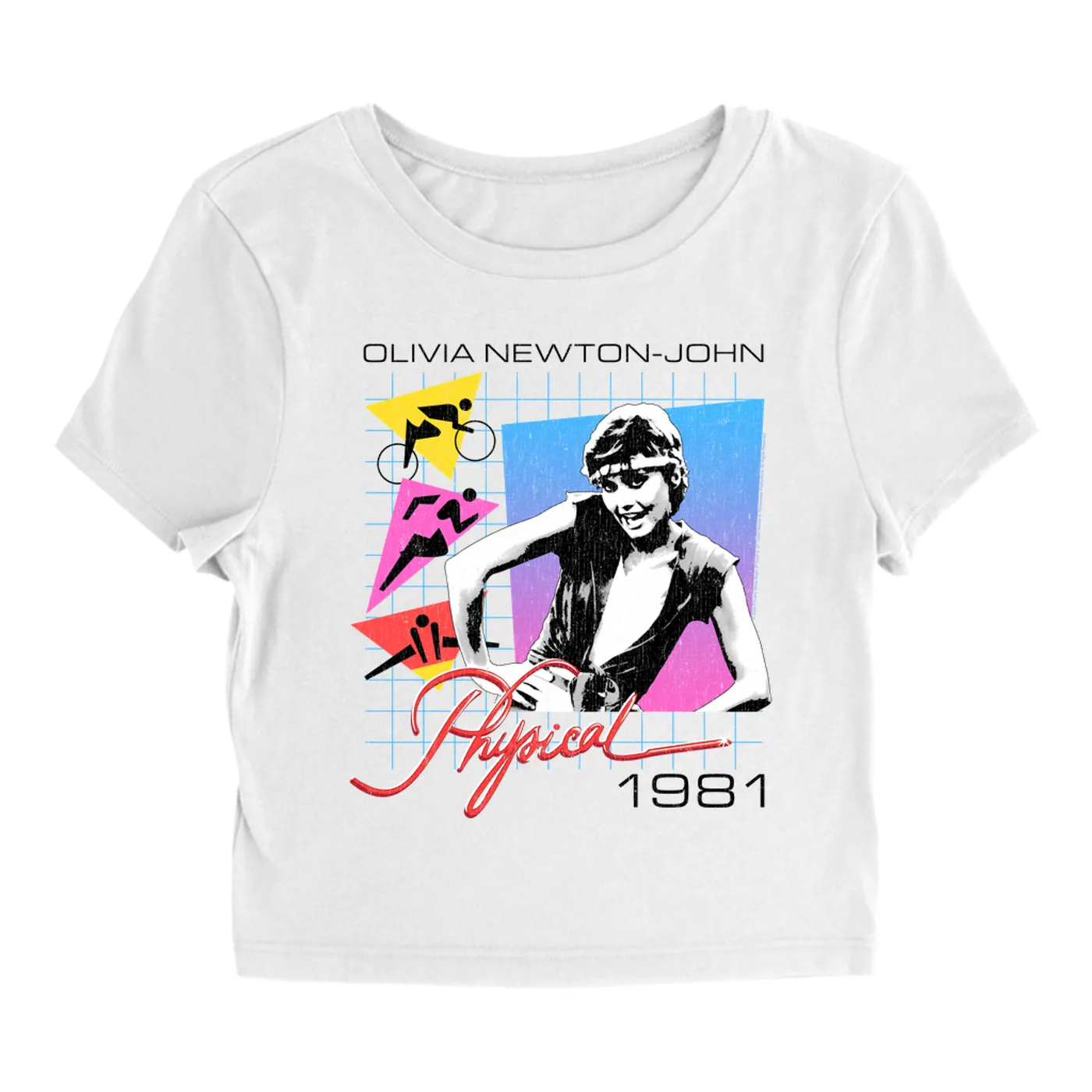 Olivia Newton-John Women's T-Shirt | Let's Get Physical 1981 (Merchbar Exclusive) Olivia Newton John Baby Tee