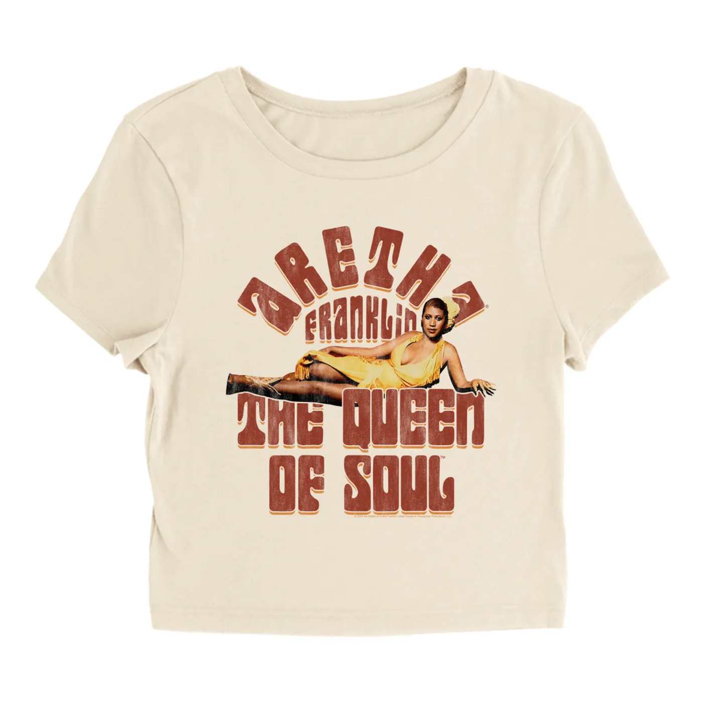 Aretha Franklin Women's T-Shirt | Queen Of Soul Retro Distressed Aretha Franklin Baby Tee