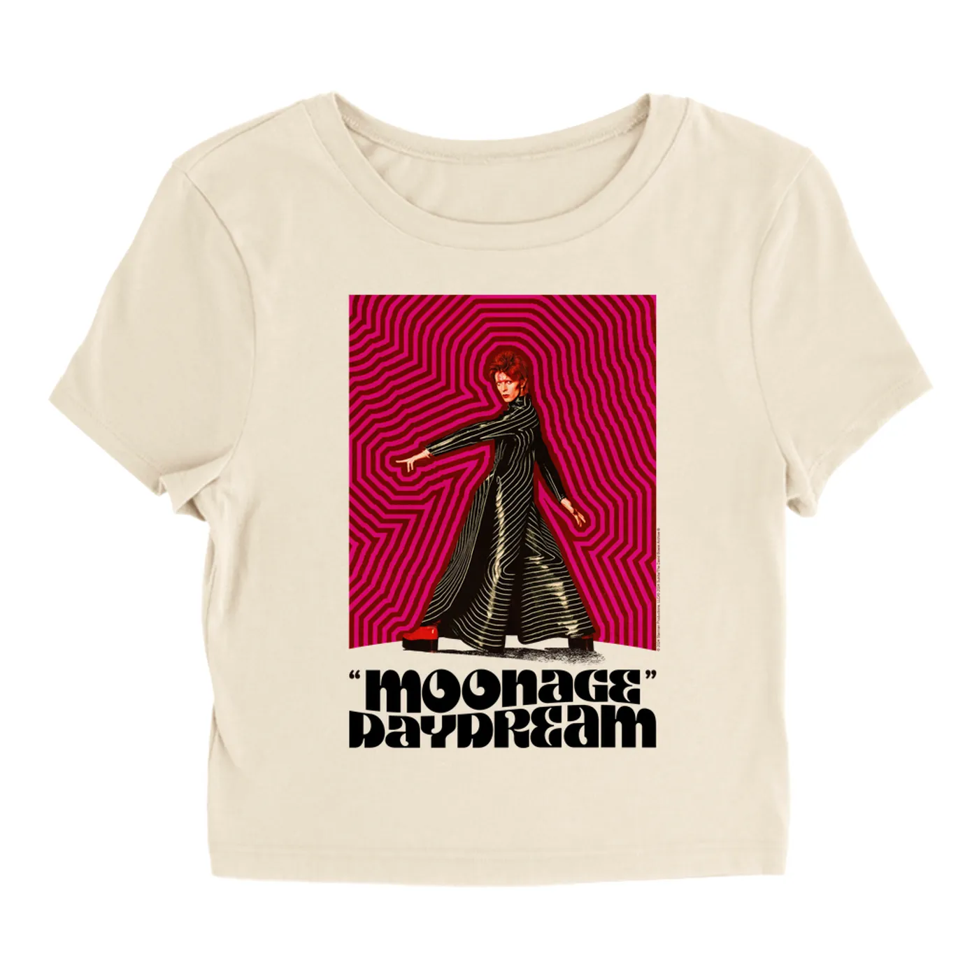 David Bowie Women's T-Shirt | Moonage Daydream Artwork Design David Bowie Baby Tee
