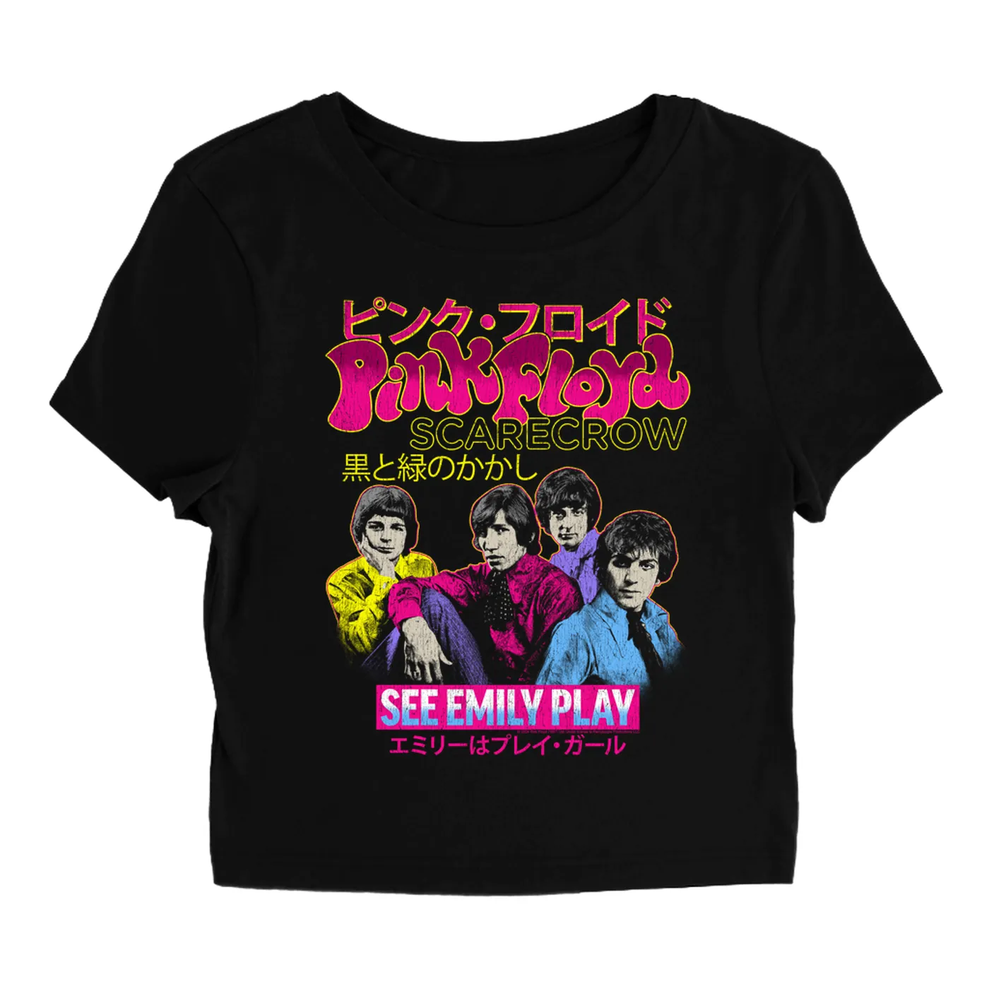 Pink Floyd Women's T-Shirt | See Emily Play Japan (Merchbar Exclusive) Pink Floyd Baby Tee
