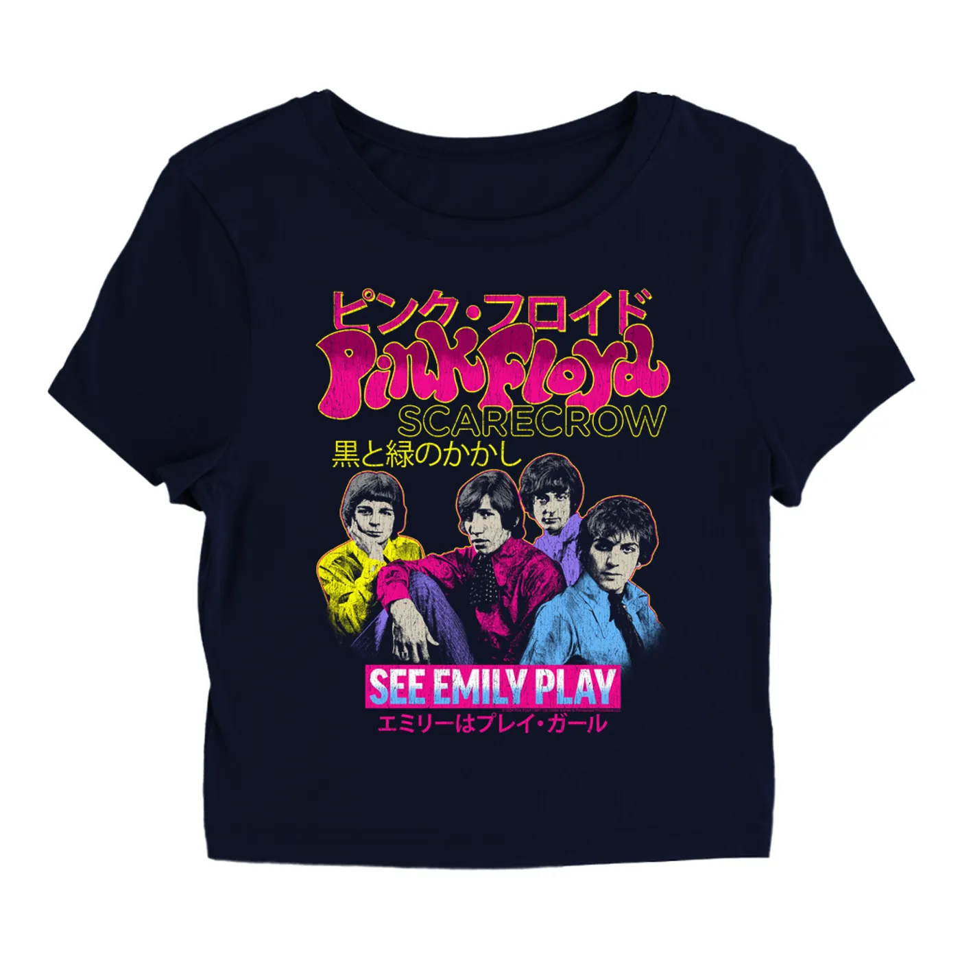Pink Floyd Women's T-Shirt | See Emily Play Japan (Merchbar Exclusive) Pink Floyd Baby Tee