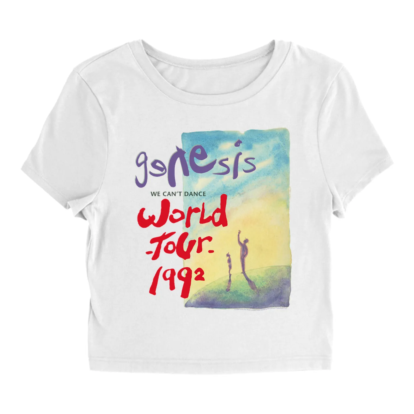 Genesis Women's T-Shirt | We Can't Dance Album World Tour 1992 Genesis Baby Tee