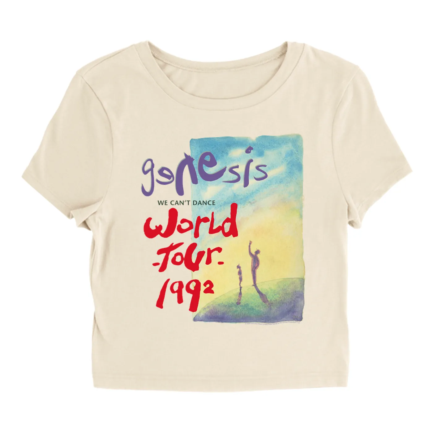 Genesis Women's T-Shirt | We Can't Dance Album World Tour 1992 Genesis Baby Tee