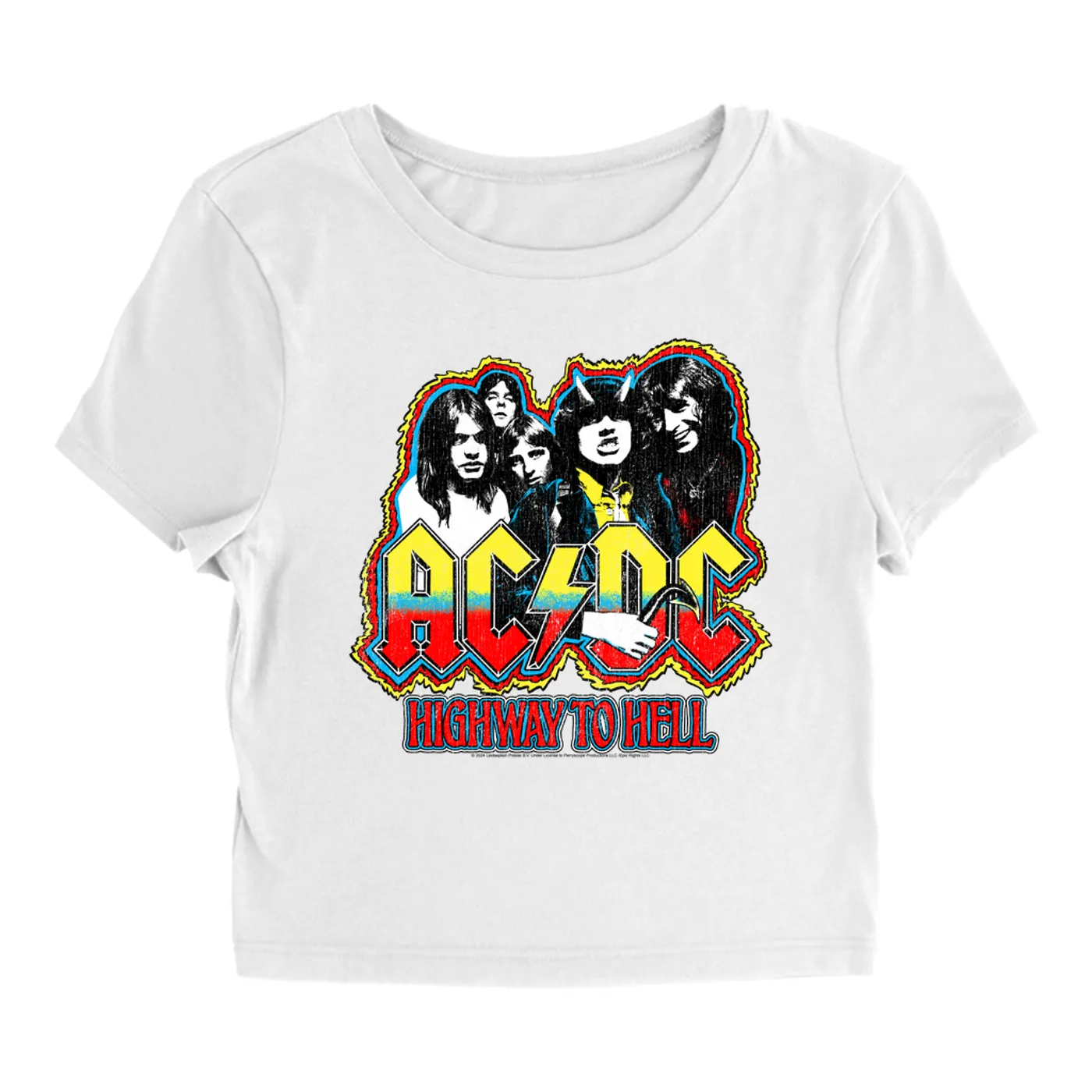 AC/DC Women's T-Shirt | LIVE In Concert 1980 (Merchbar Exclusive) ACDC Baby Tee