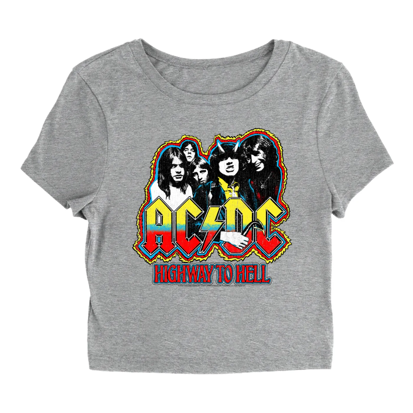 AC/DC Women's T-Shirt | LIVE In Concert 1980 (Merchbar Exclusive) ACDC Baby Tee