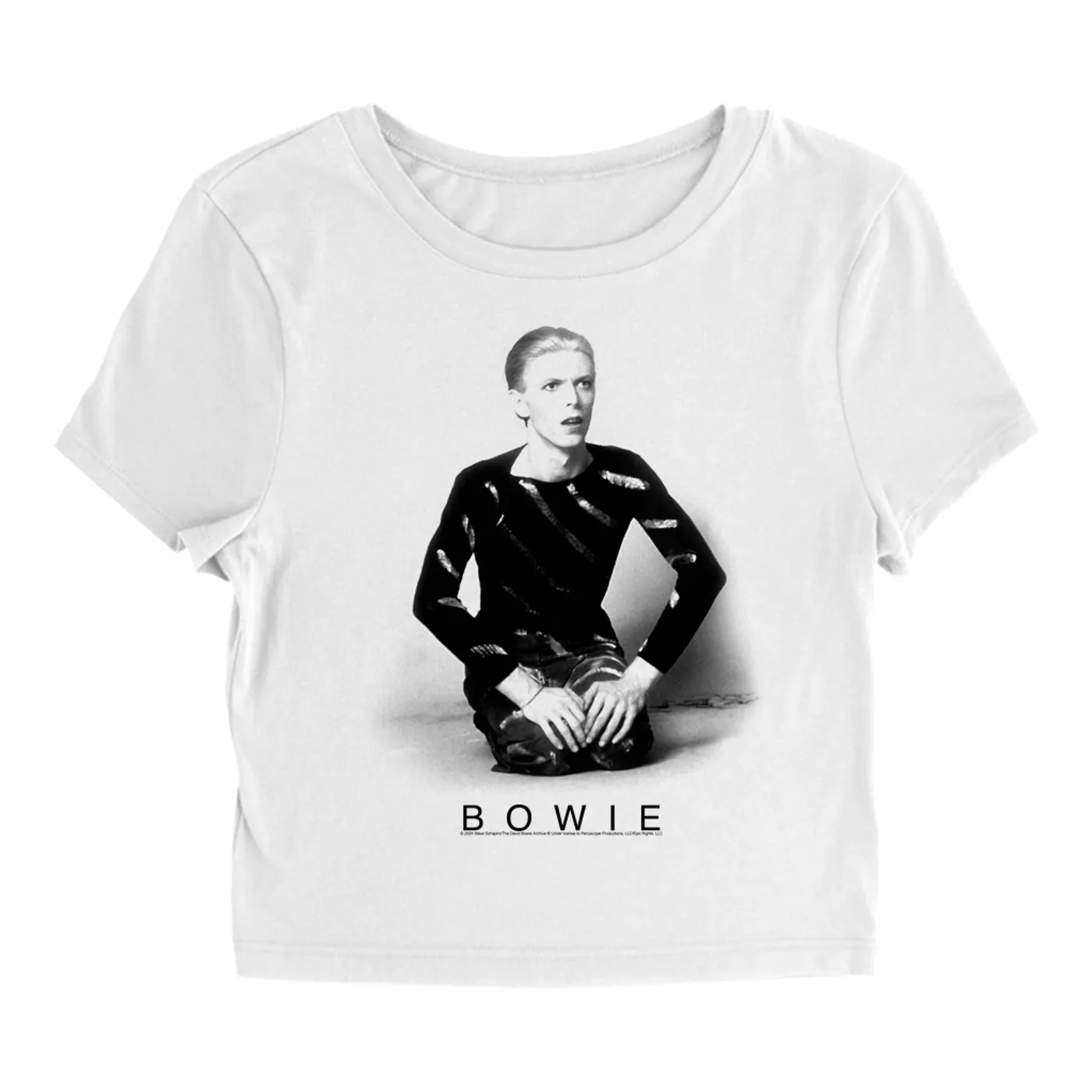 Genesis David Bowie Women's T-Shirt | 1974 Black And White Photo David Bowie Baby Tee