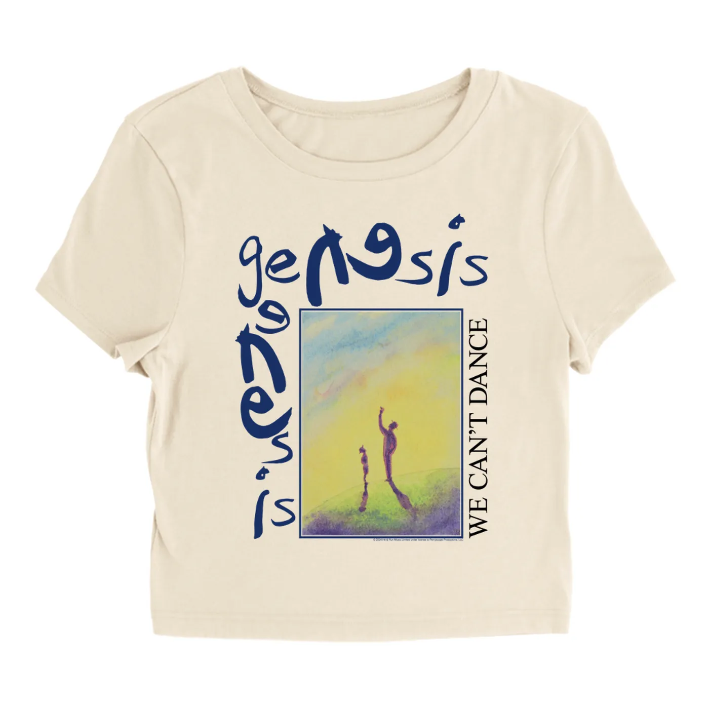 Genesis Women's T-Shirt | We Can't Dance Reflective Genesis Baby Tee