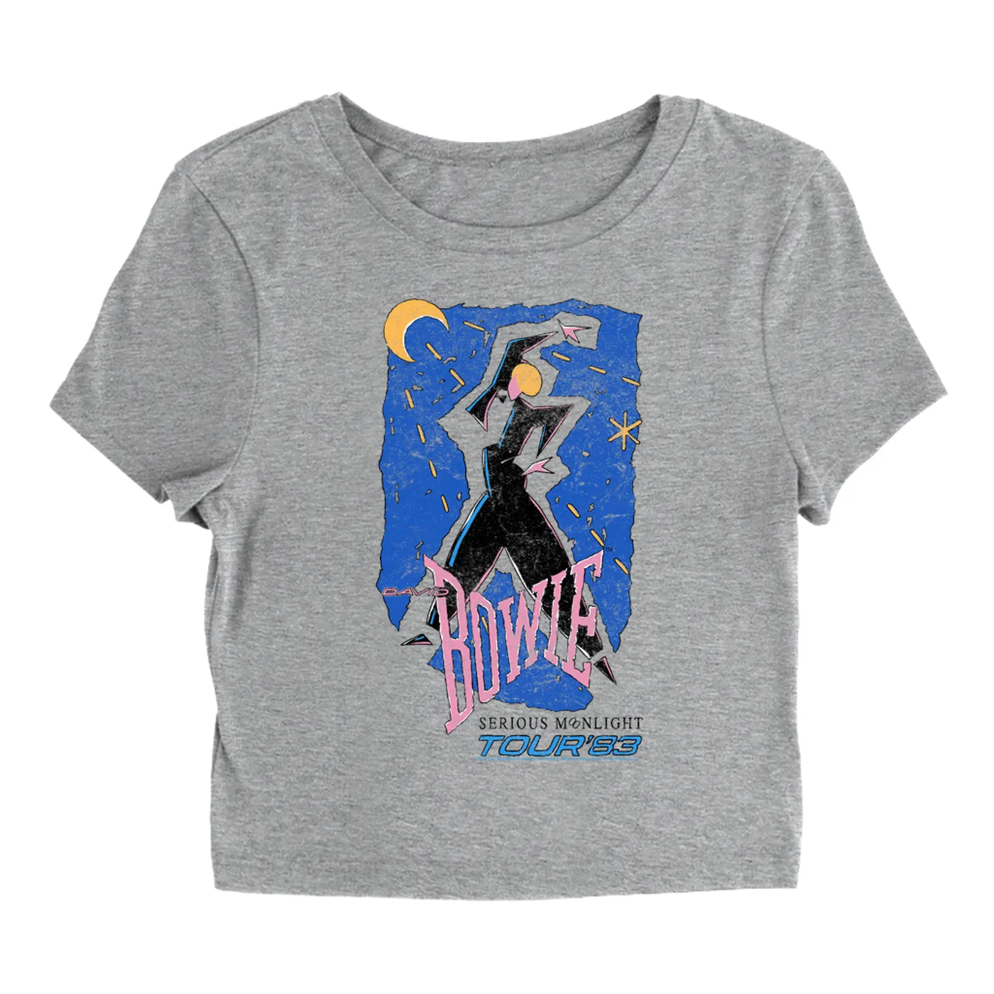 David Bowie Women's T-Shirt | Serious Moonlight Tour 1984 Sketched (Merchbar Exclusive) David Bowie Baby Tee