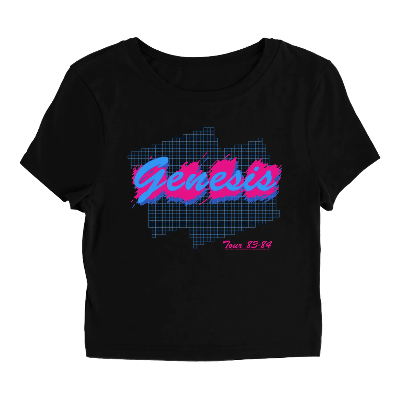 Genesis Women's T-Shirt | Neon 1984-84 Tour Genesis Baby Tee