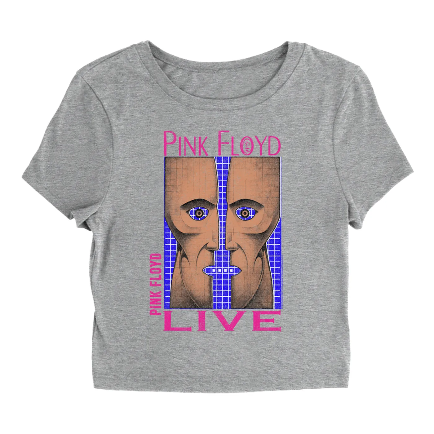 Pink Floyd Women's T-Shirt | Neon Blue Pink Division Bell Pink Floyd Baby Tee