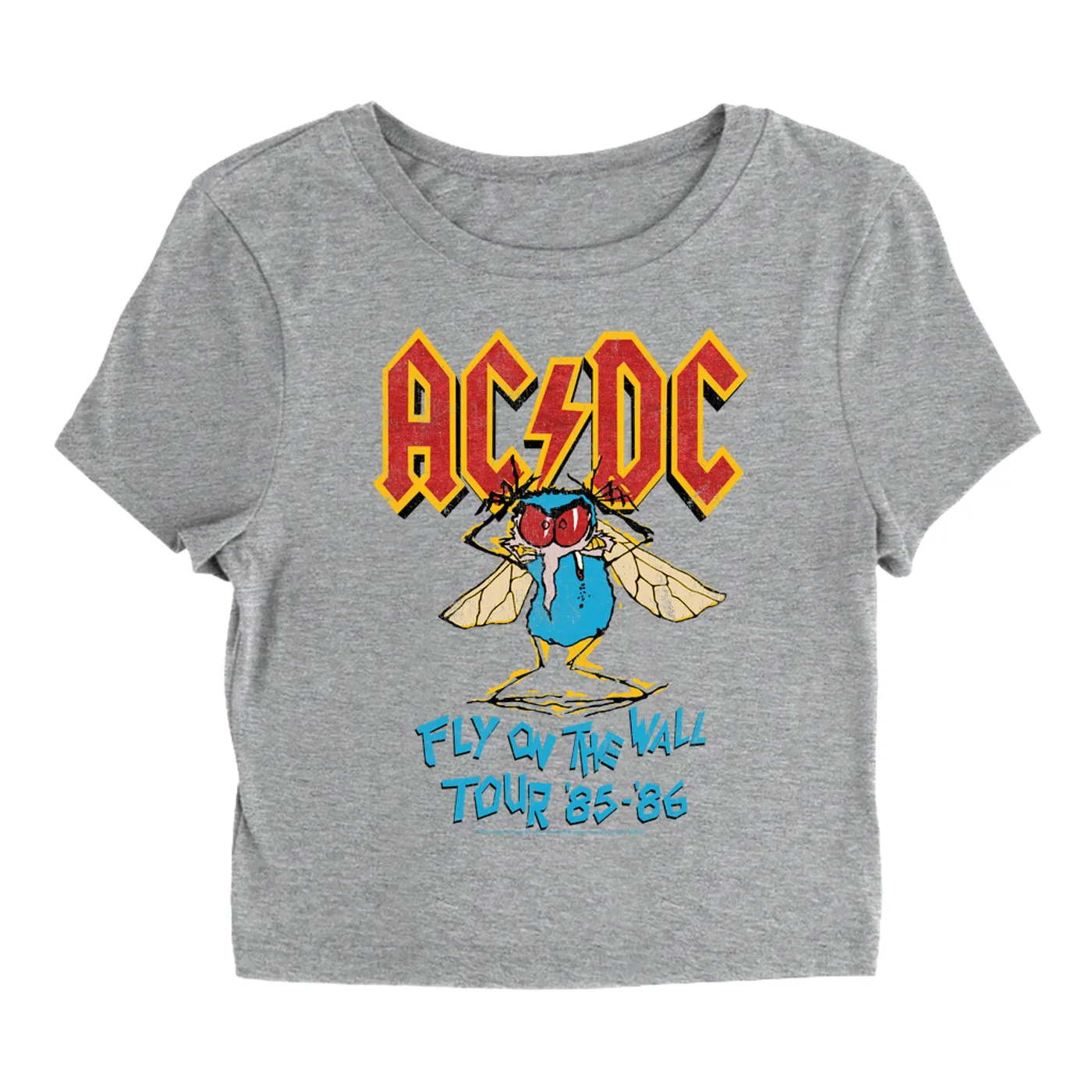 AC/DC Women's T-Shirt | Fly On The Wall Tour 1985-1986 ACDC Baby Tee