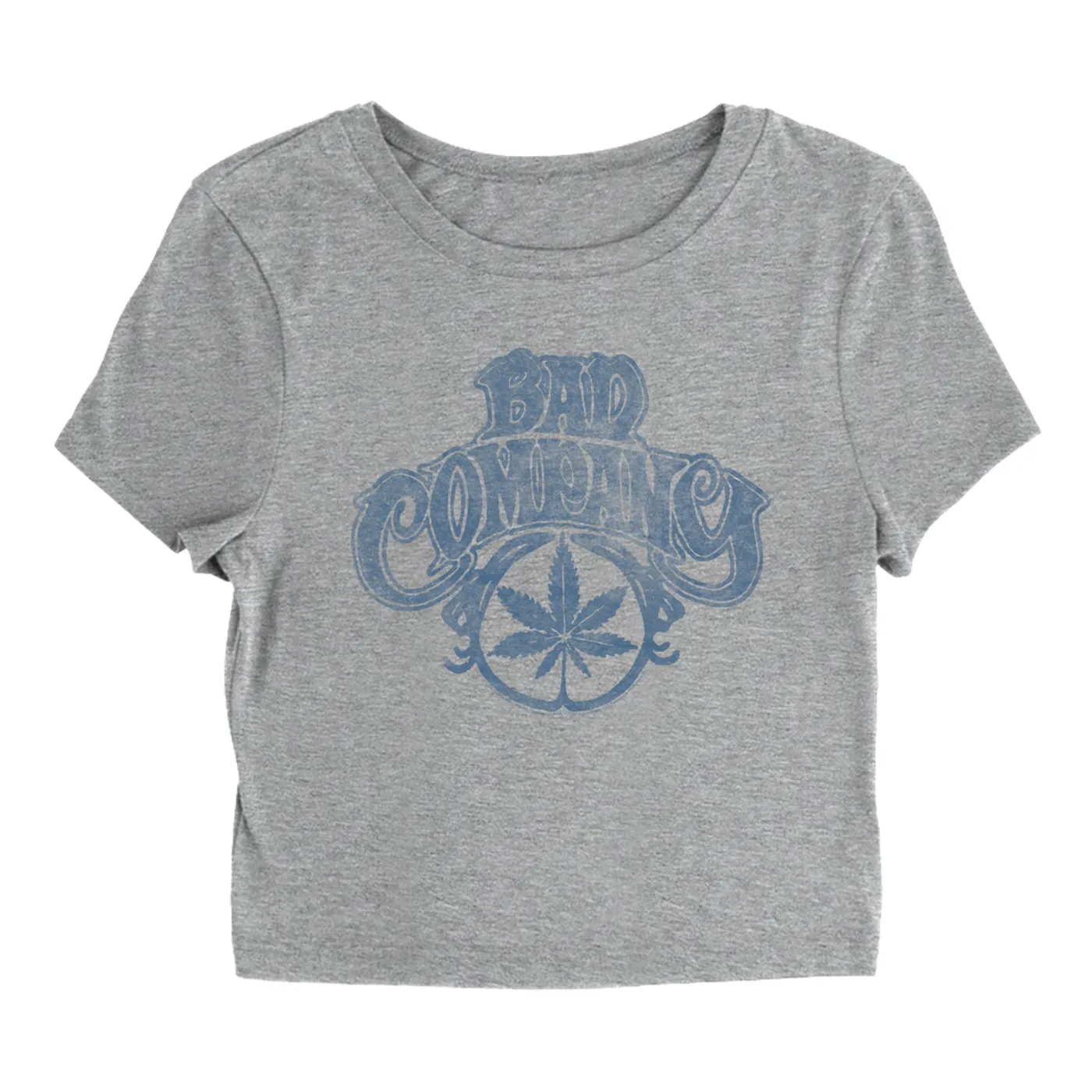 Bad Company Women's T-Shirt | Early Smoke Logo Distressed Bad Company Baby Tee