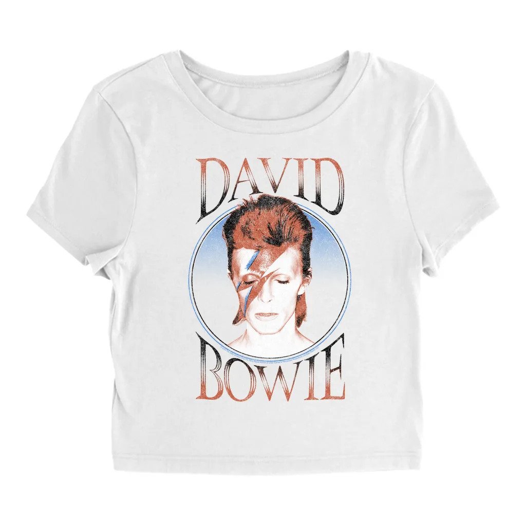 Women's T-Shirt | Reissue Aladdin Sane Design Distressed Baby Tee
