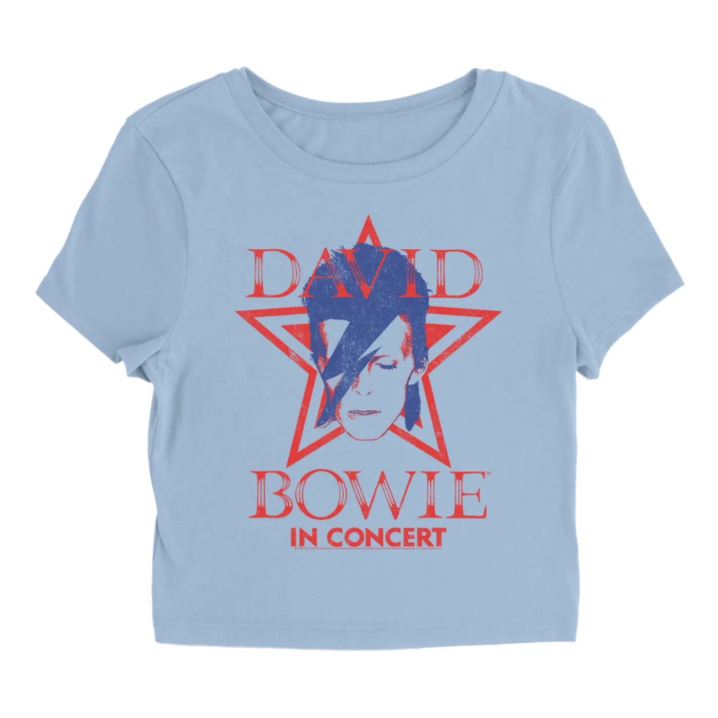 David Bowie Women's T-Shirt | Aladdin Sane Star Power David Bowie Baby Tee