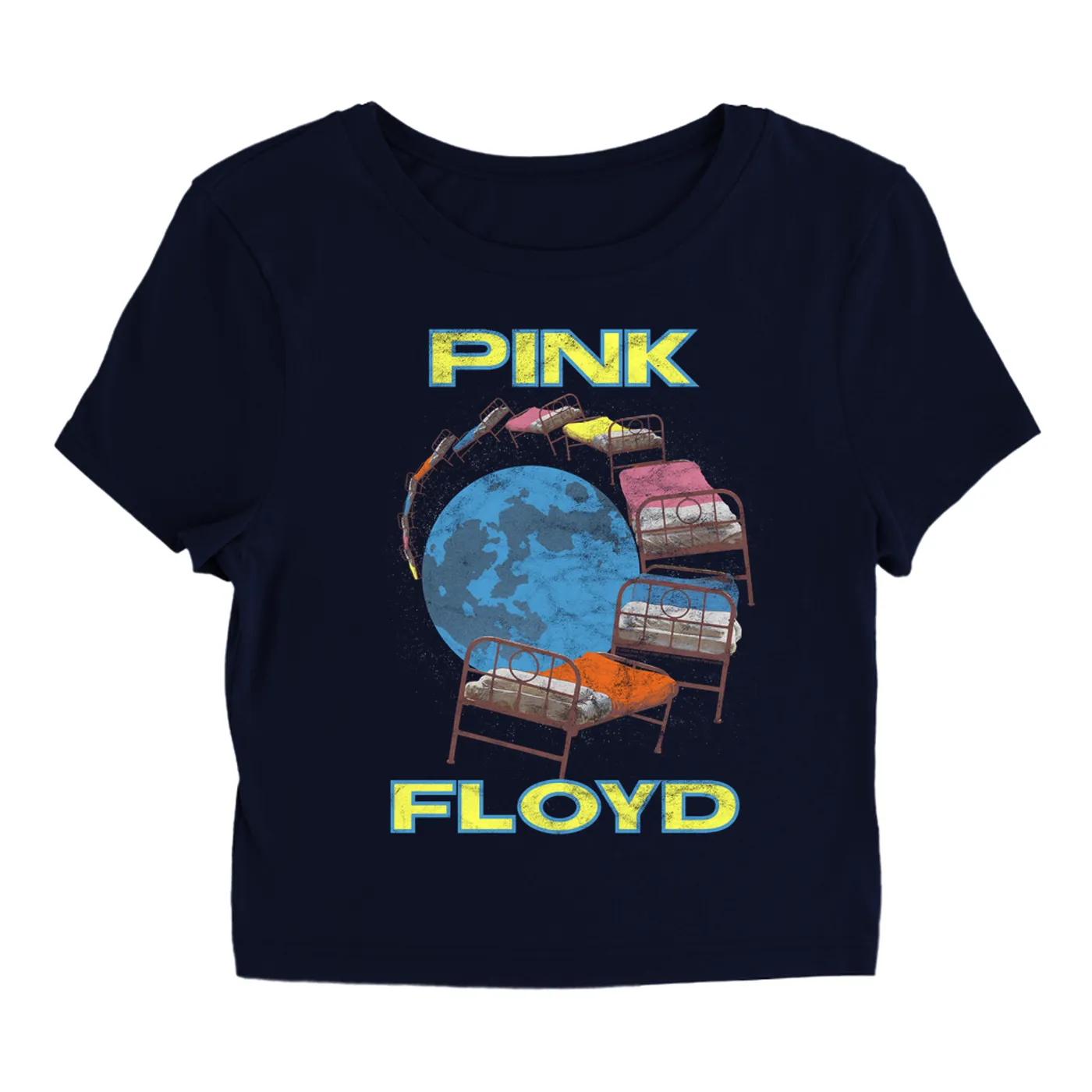 Pink Floyd Women's T-Shirt | Momentary Lapse Of Reason World Tour Pink Floyd Baby Tee
