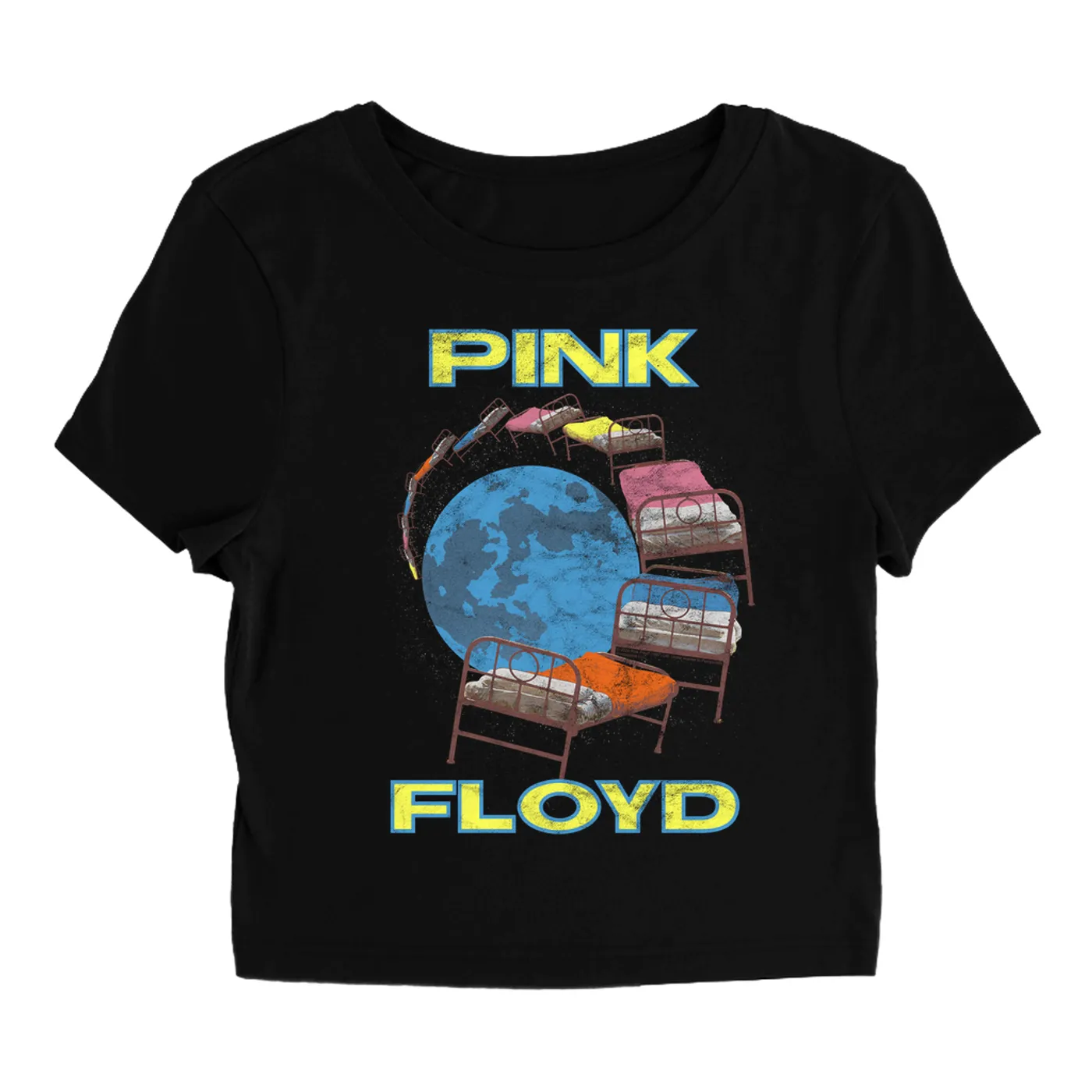 Pink Floyd Women's T-Shirt | Momentary Lapse Of Reason World Tour Pink Floyd Baby Tee