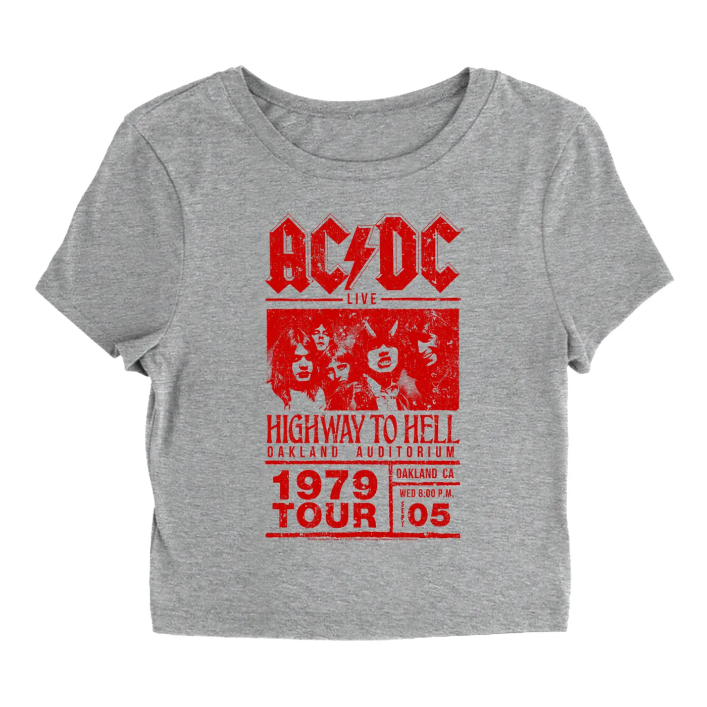 AC/DC Women's T-Shirt | Highway To Hell Oakland Concert ACDC Baby Tee