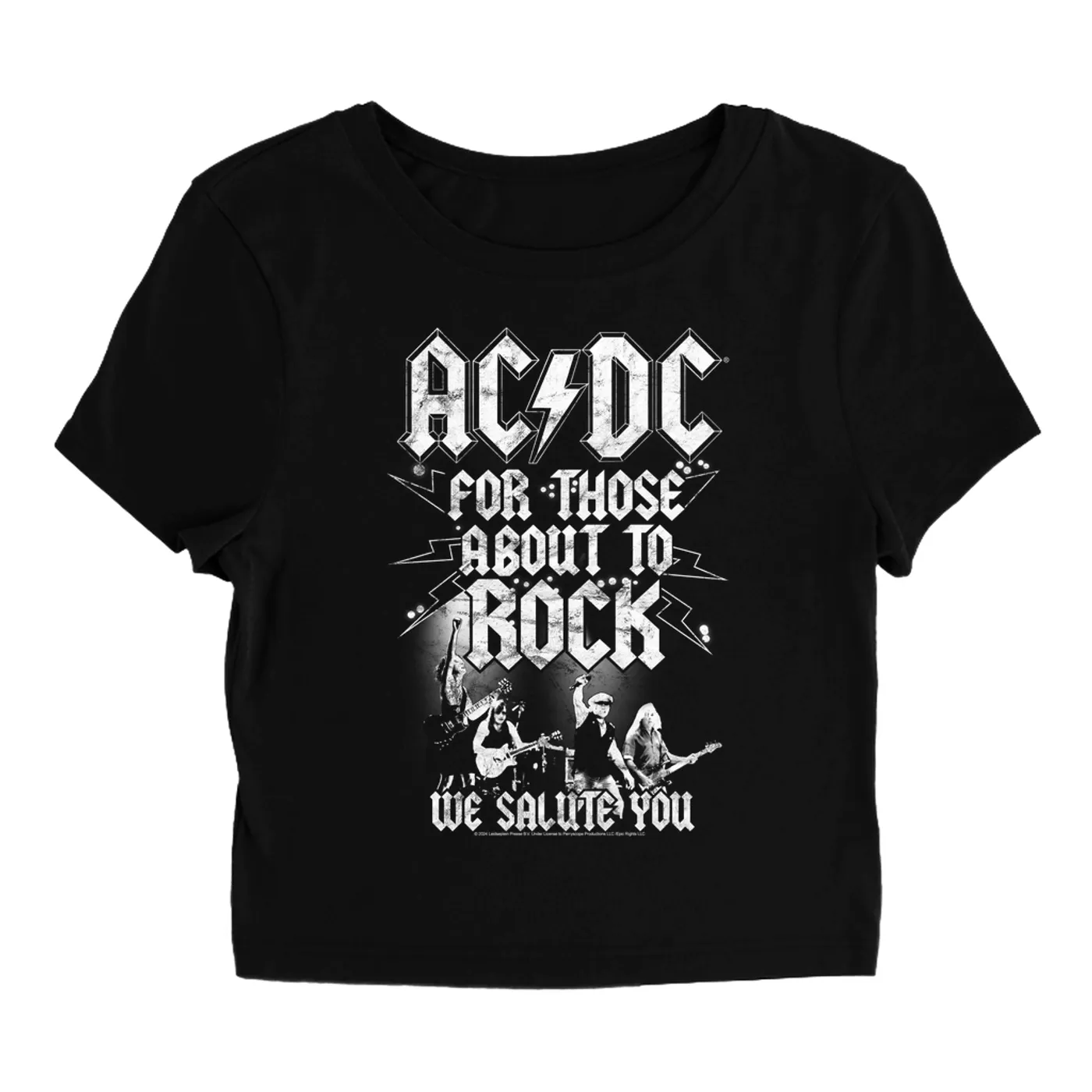 AC/DC Women's T-Shirt | For Those About To Rock LIVE ACDC Baby Tee