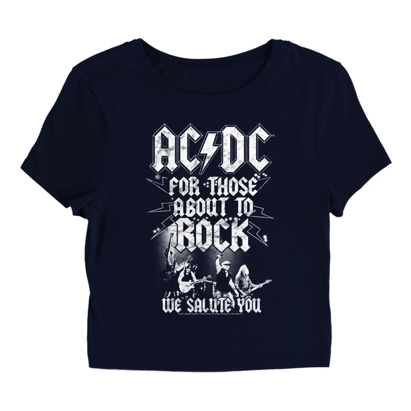 AC/DC Women's T-Shirt | For Those About To Rock LIVE ACDC Baby Tee